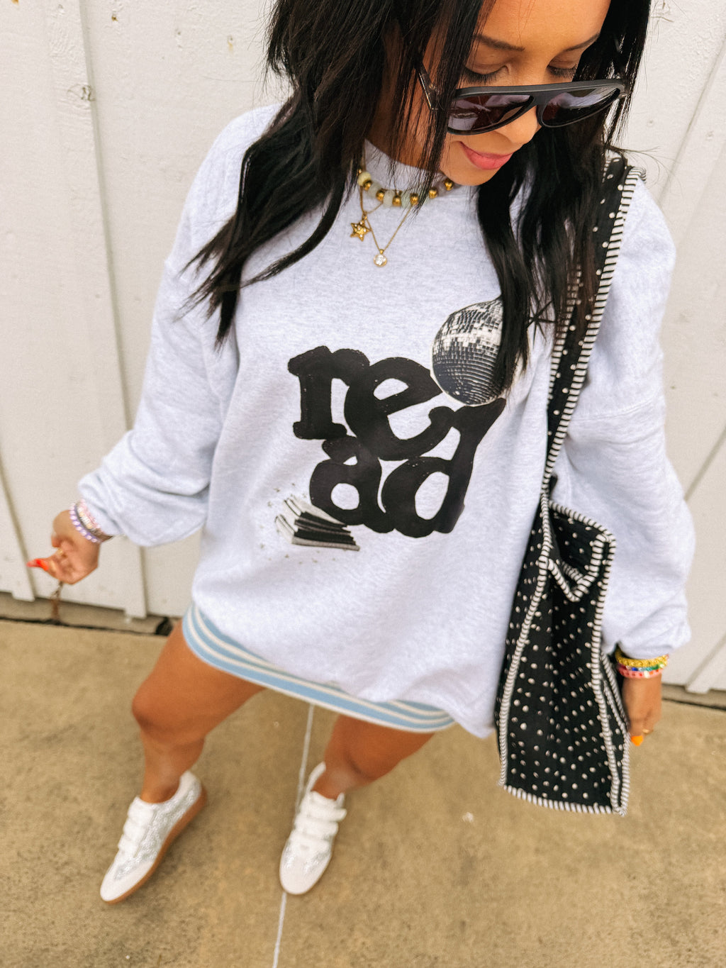 Reading Party Sweatshirt - Ash