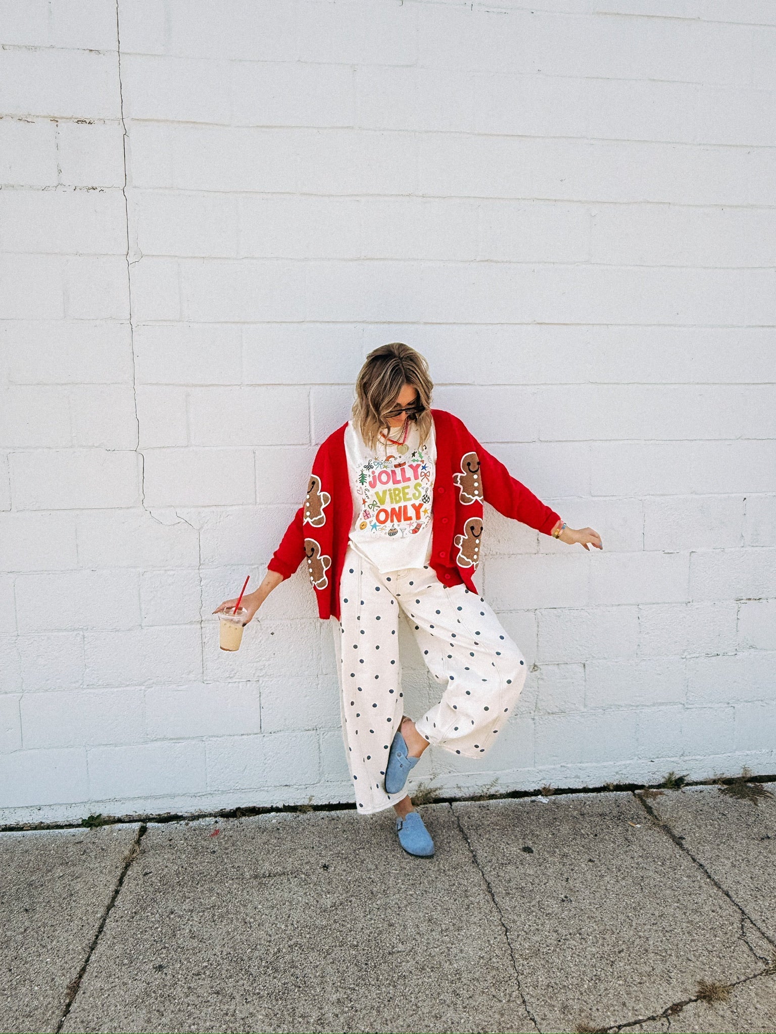 Jolly Vibes Only Graphic Tee - Ivory