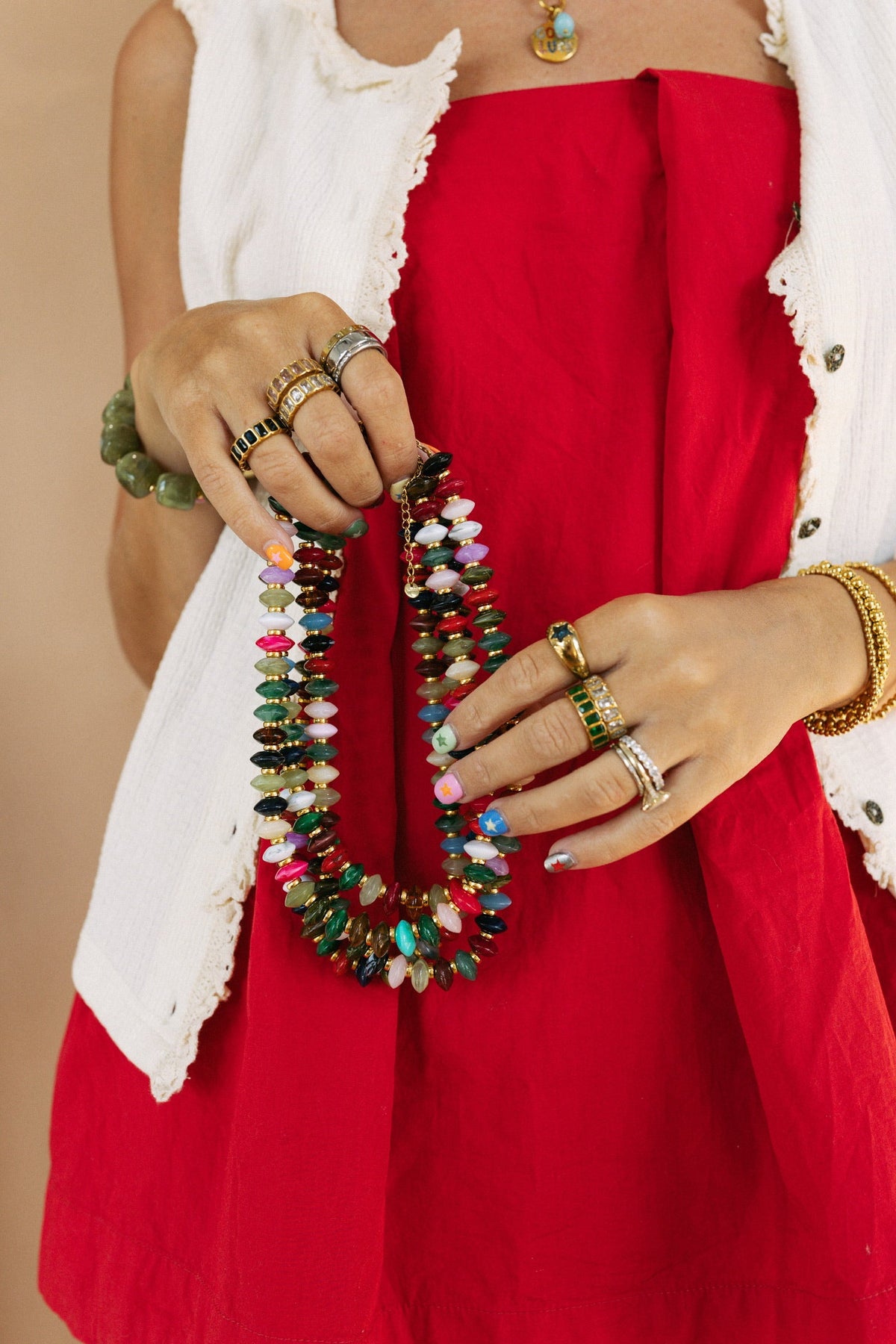Kaleidoscope Beaded Necklace 4