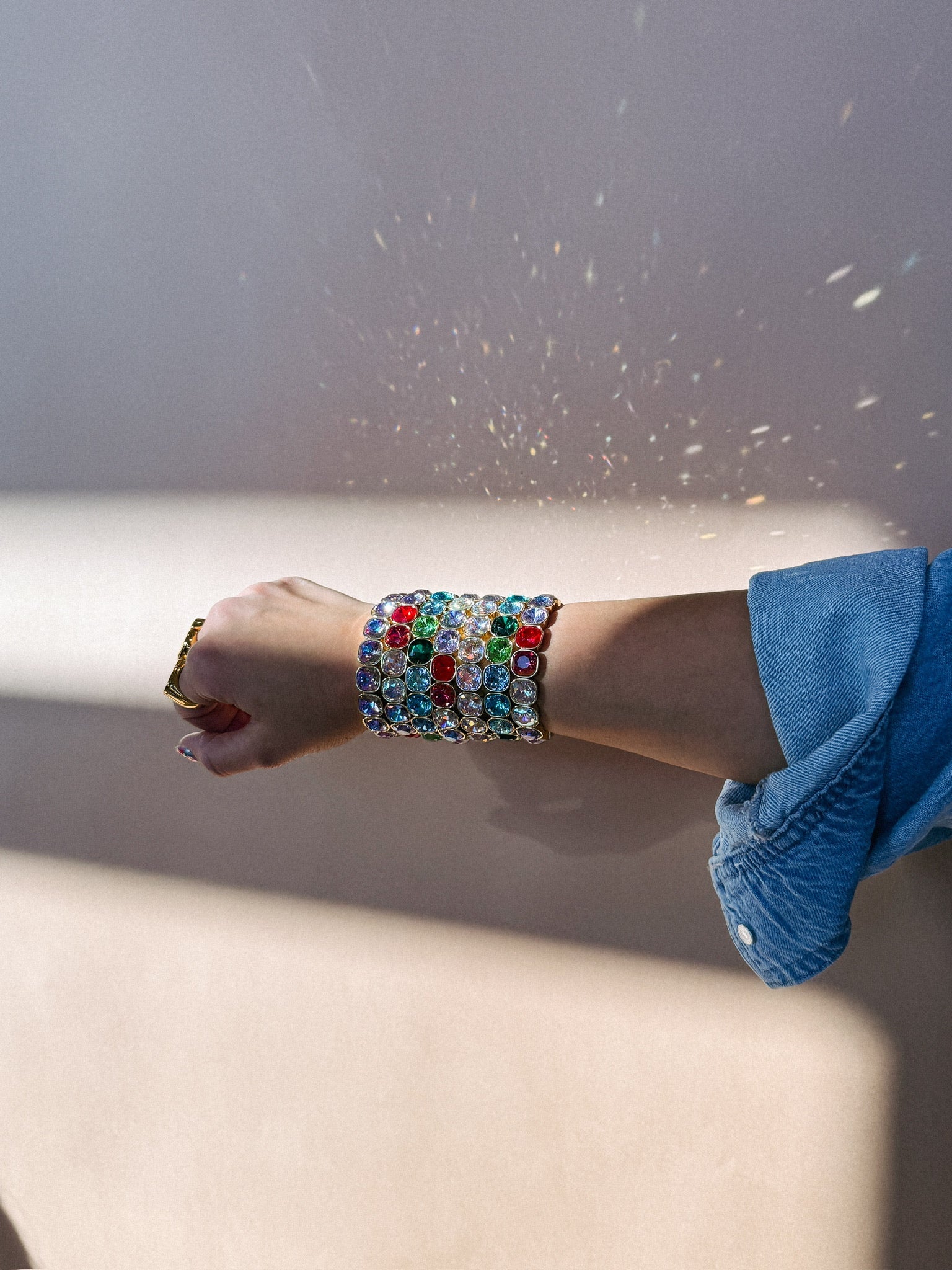 Lila Crystal Bracelet || Choose Color
