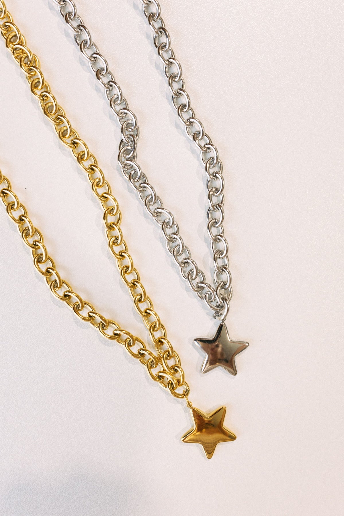 Starlet Long Chain Necklace - Silver 4