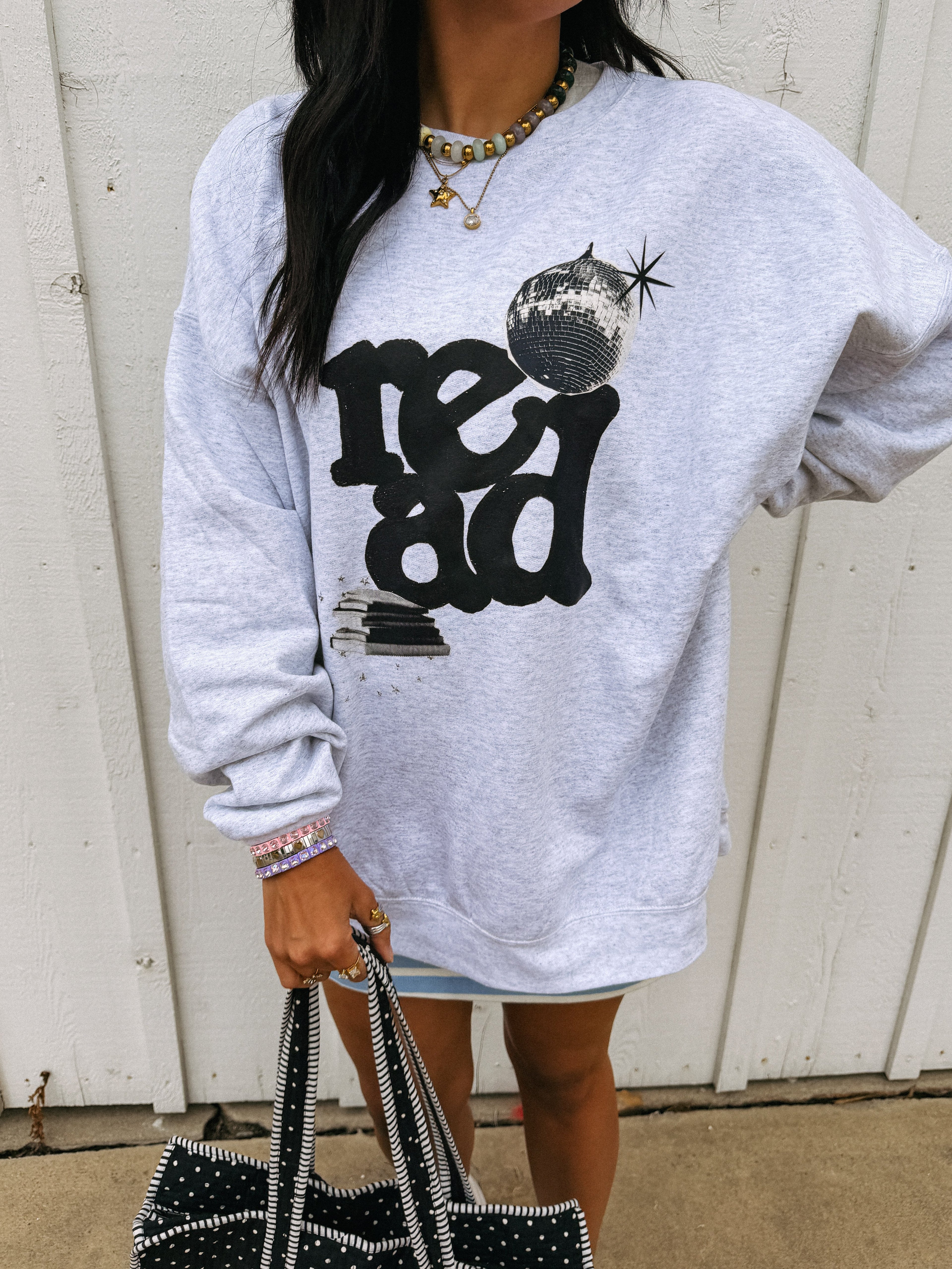 Reading Party Sweatshirt - Ash