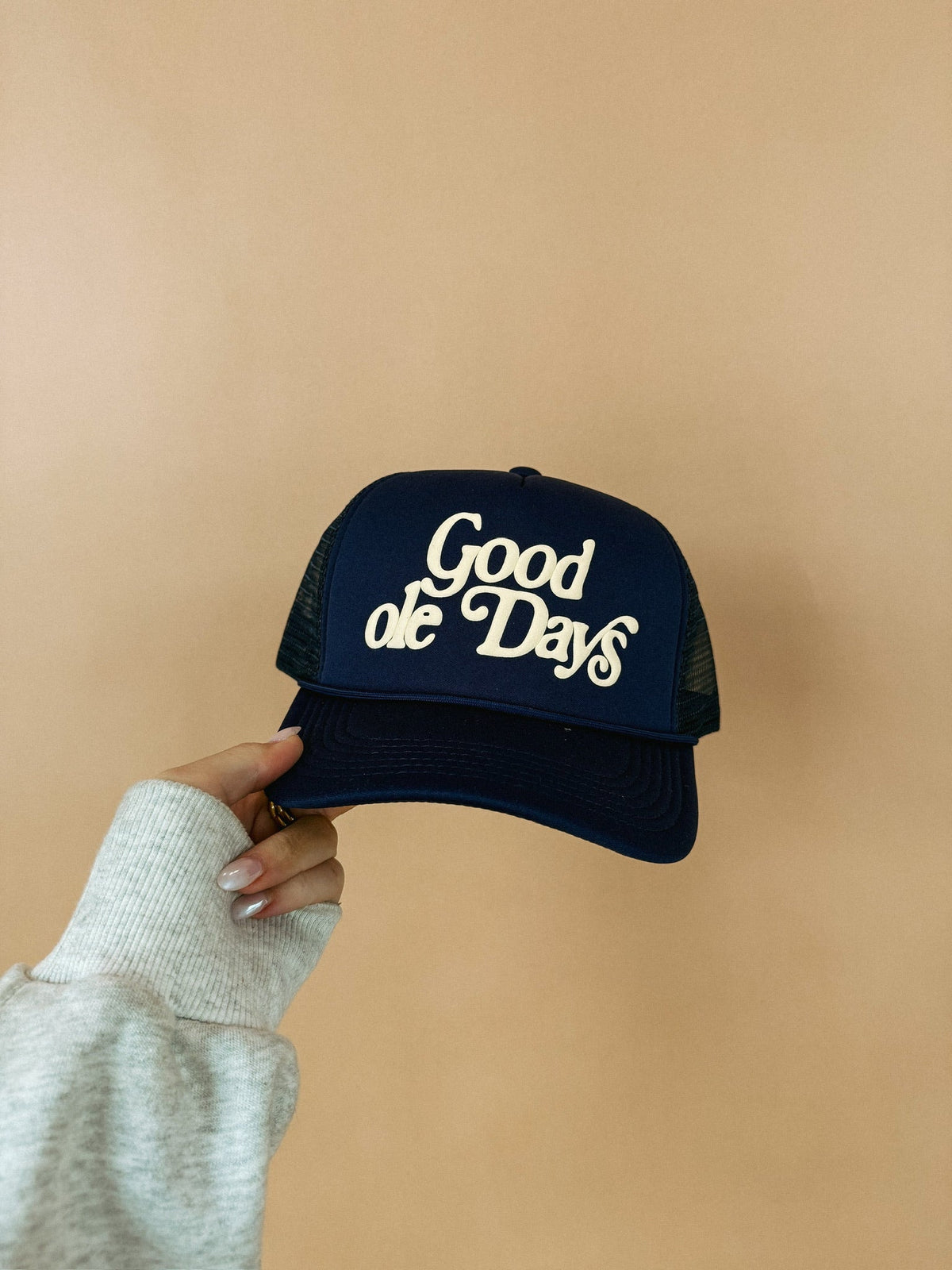 Good Ole Days Trucker Hat - Navy / Cream