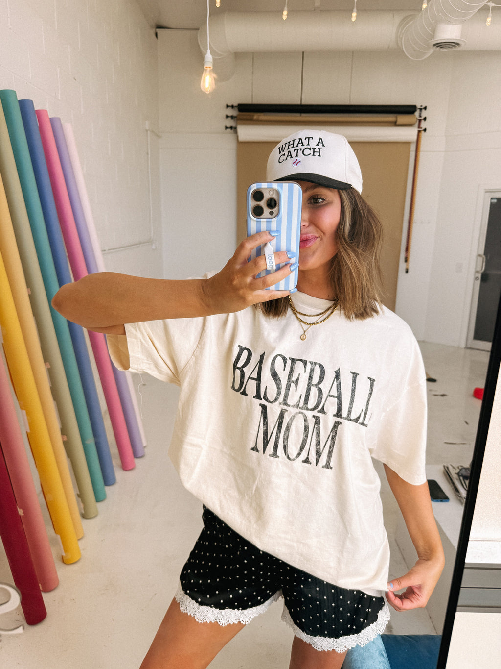 Baseball Mom Graphic Tee - Ivory