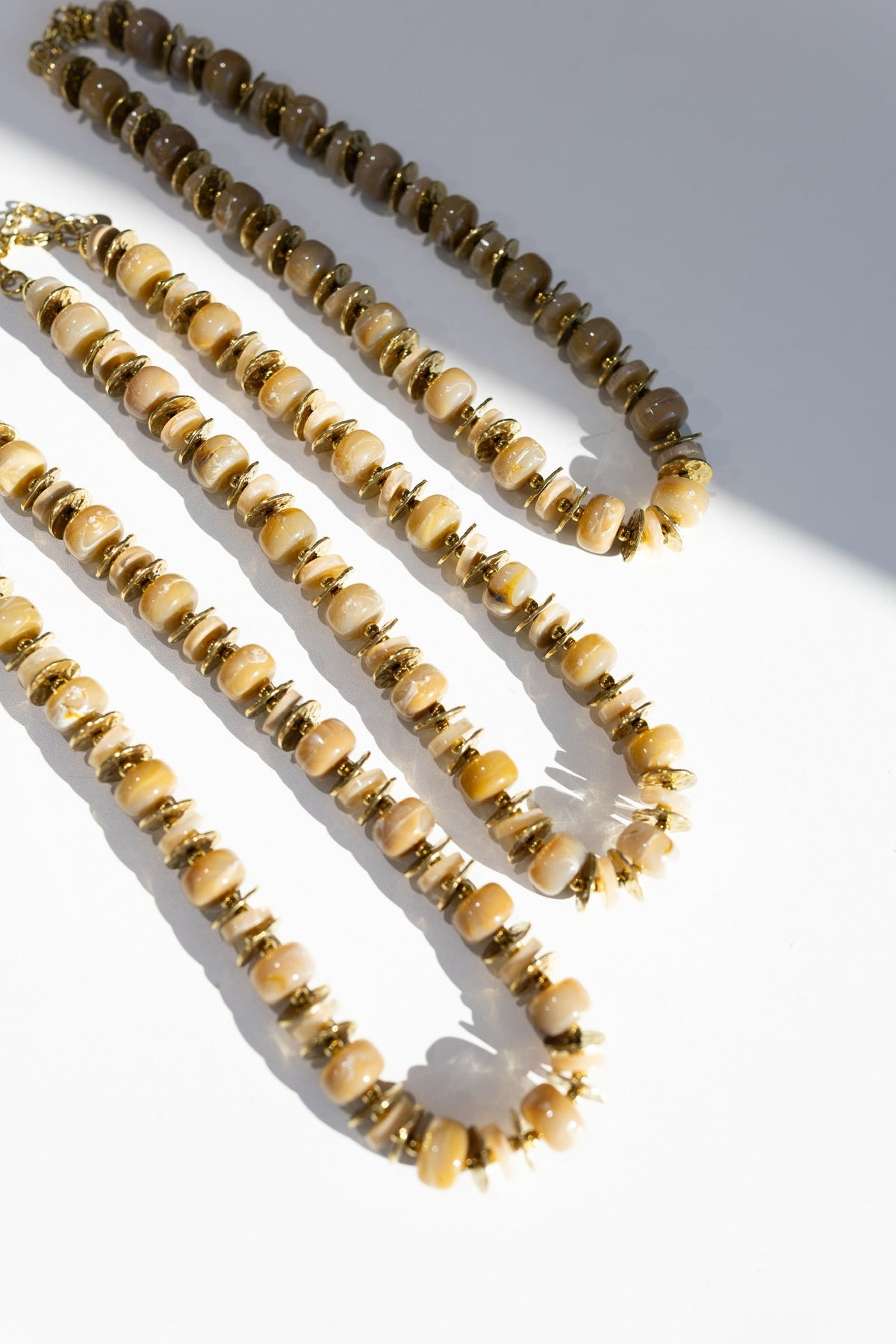 Ozark Chunky Beaded Necklace - Brown