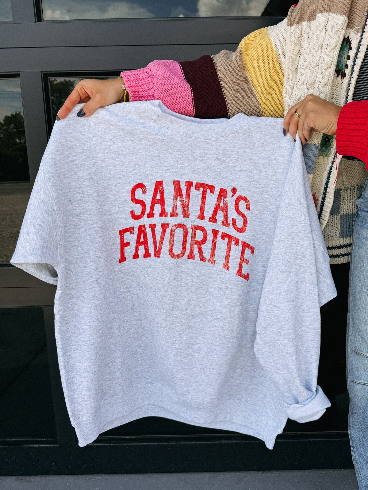 Santa's Favorite Sweatshirt -ash