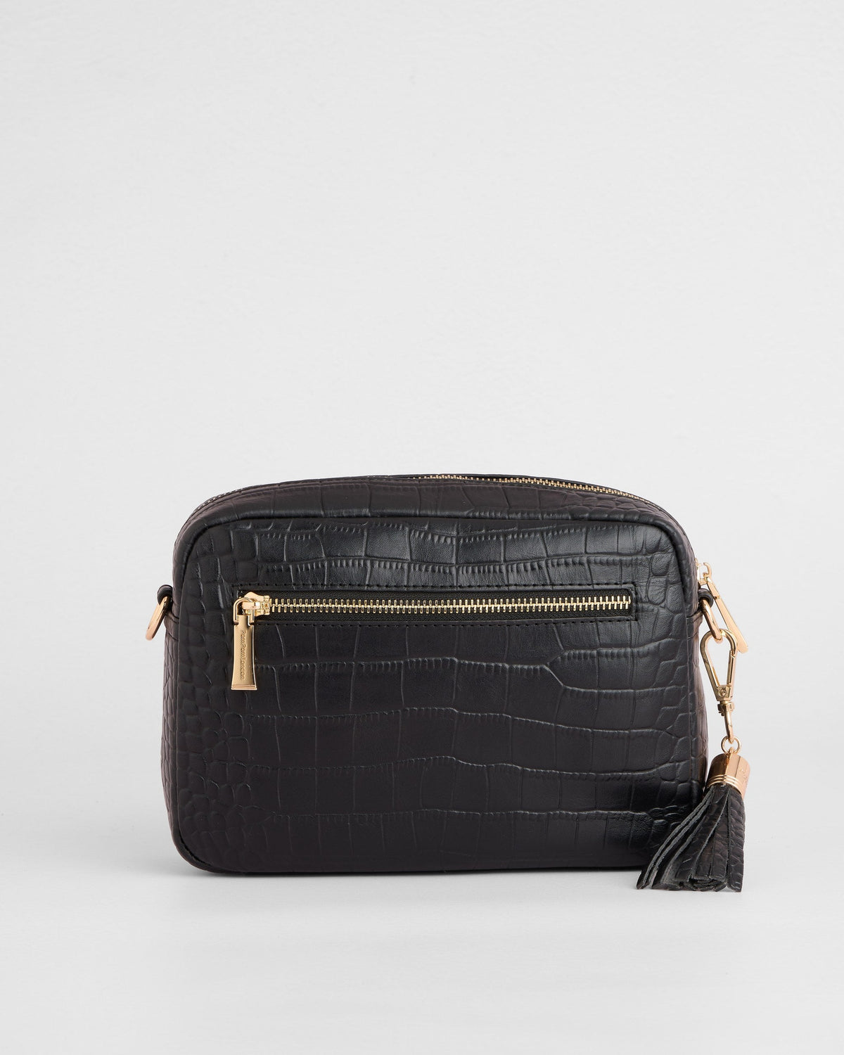 City Crossbody Bag Croc Black