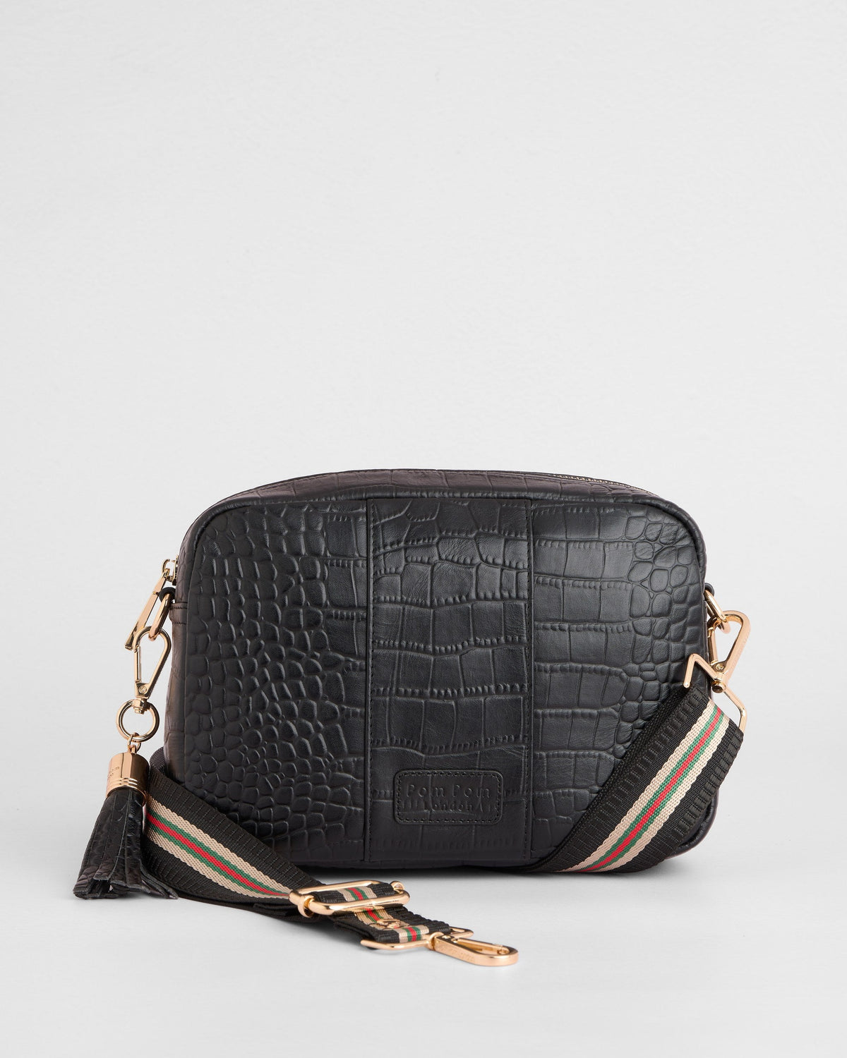 City Crossbody Bag Croc Black