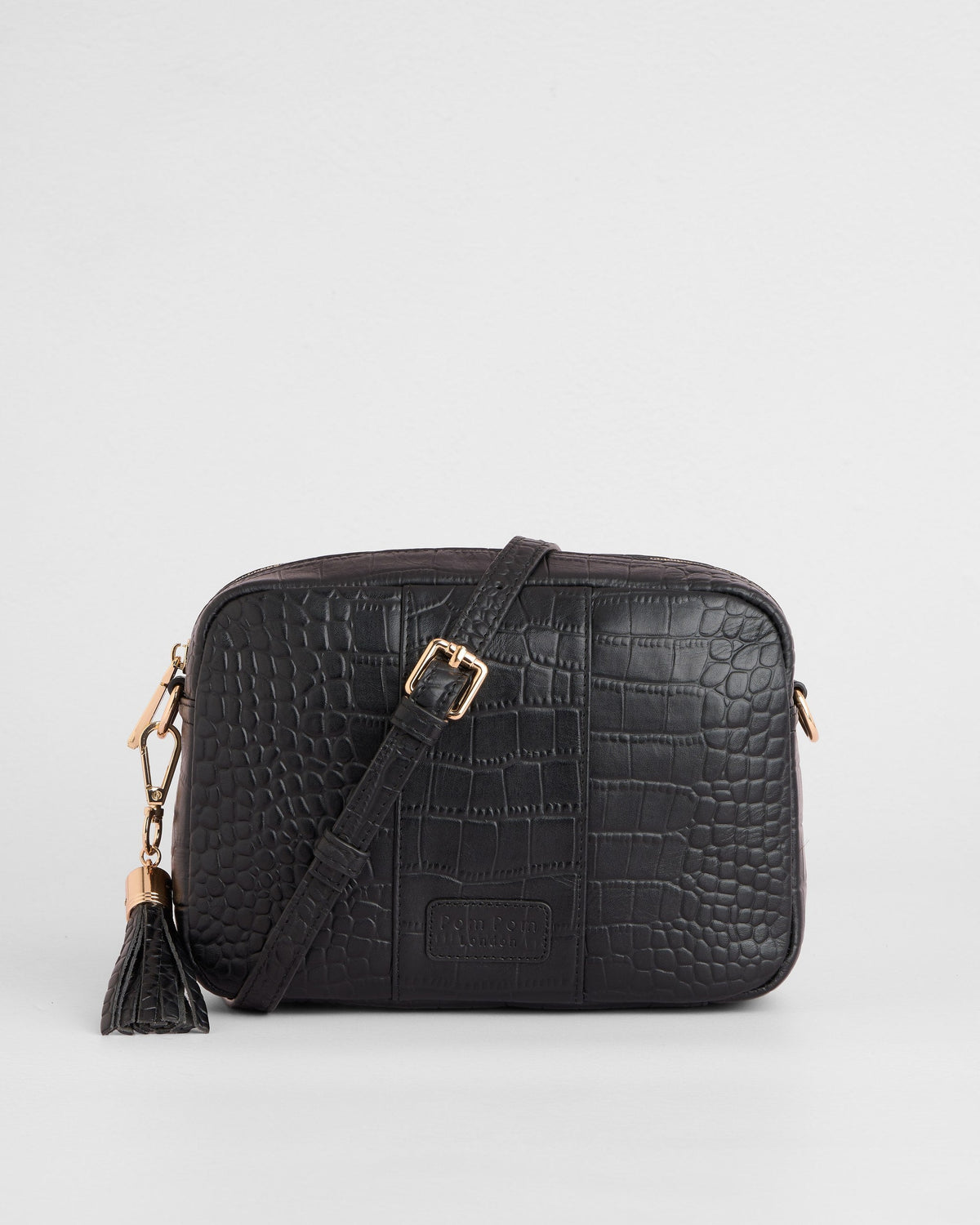 City Crossbody Bag Croc Black