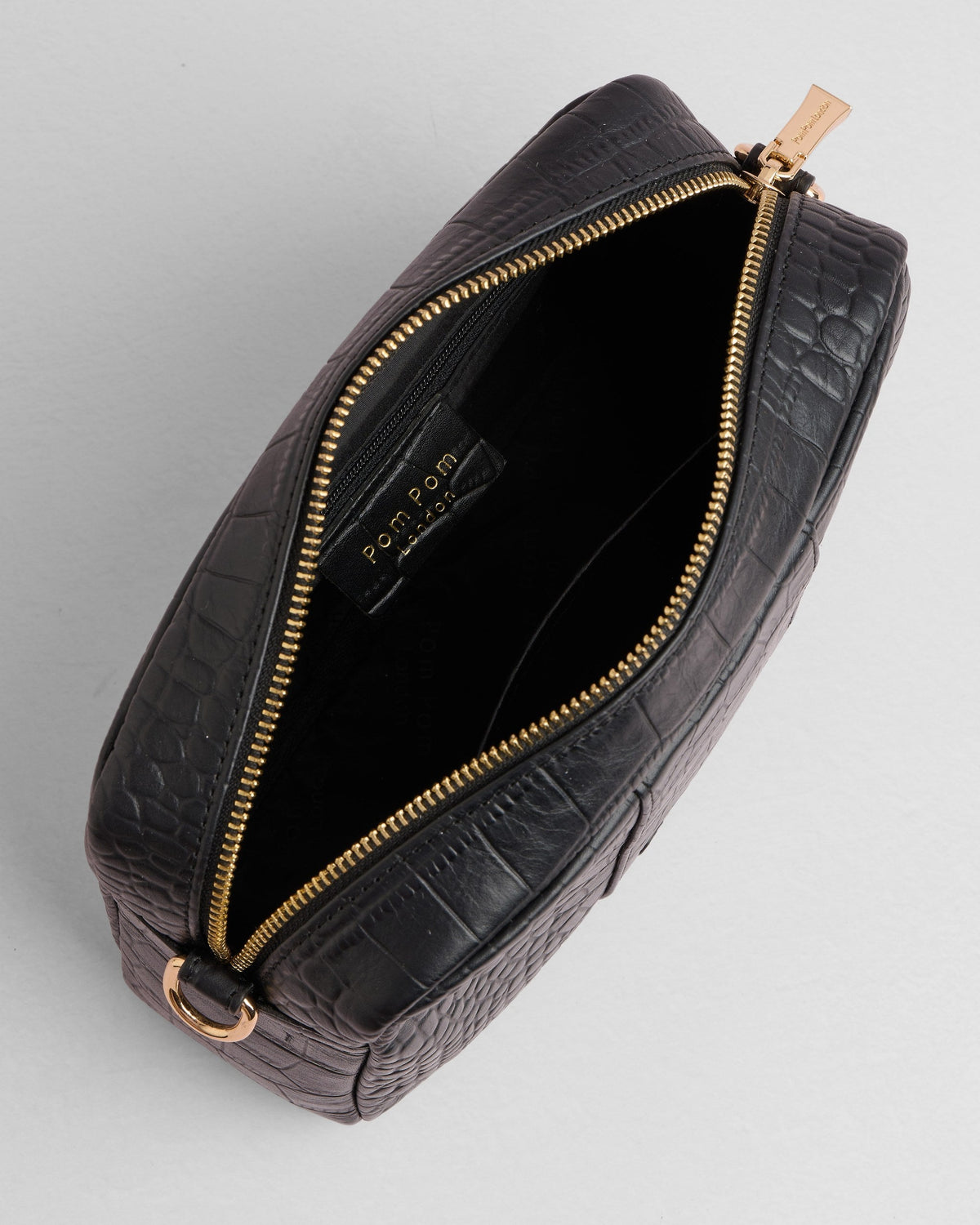 City Crossbody Bag Croc Black