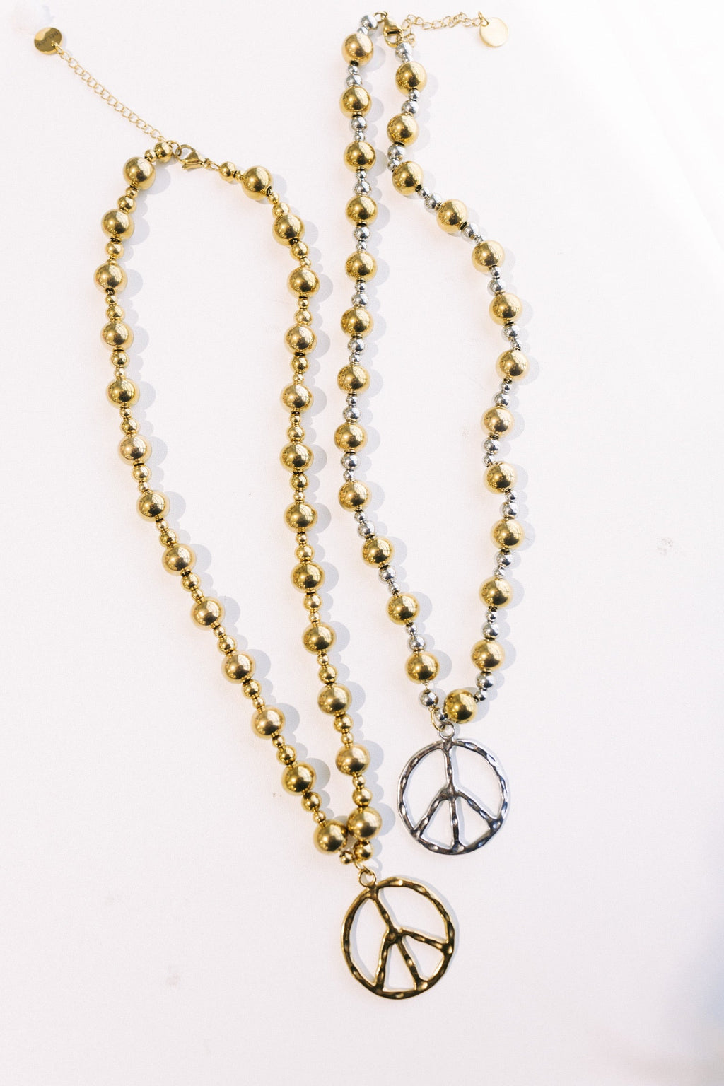 Keepin The Peace Necklace - Mixed Metal