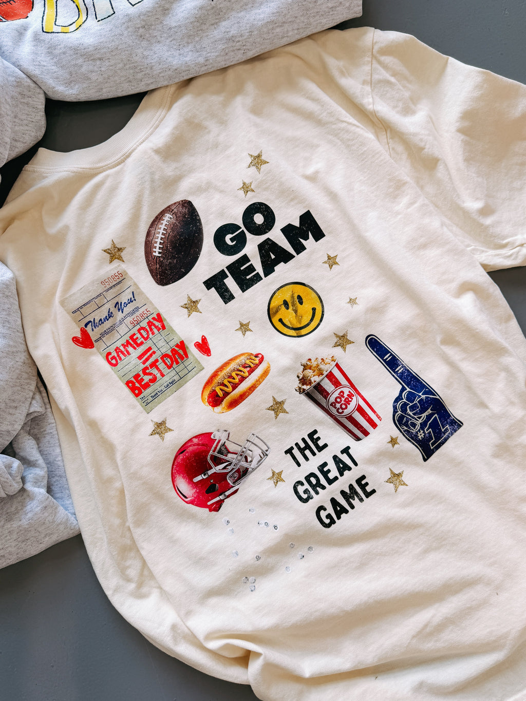 The Great Game Collage Graphic Tee - Ivory