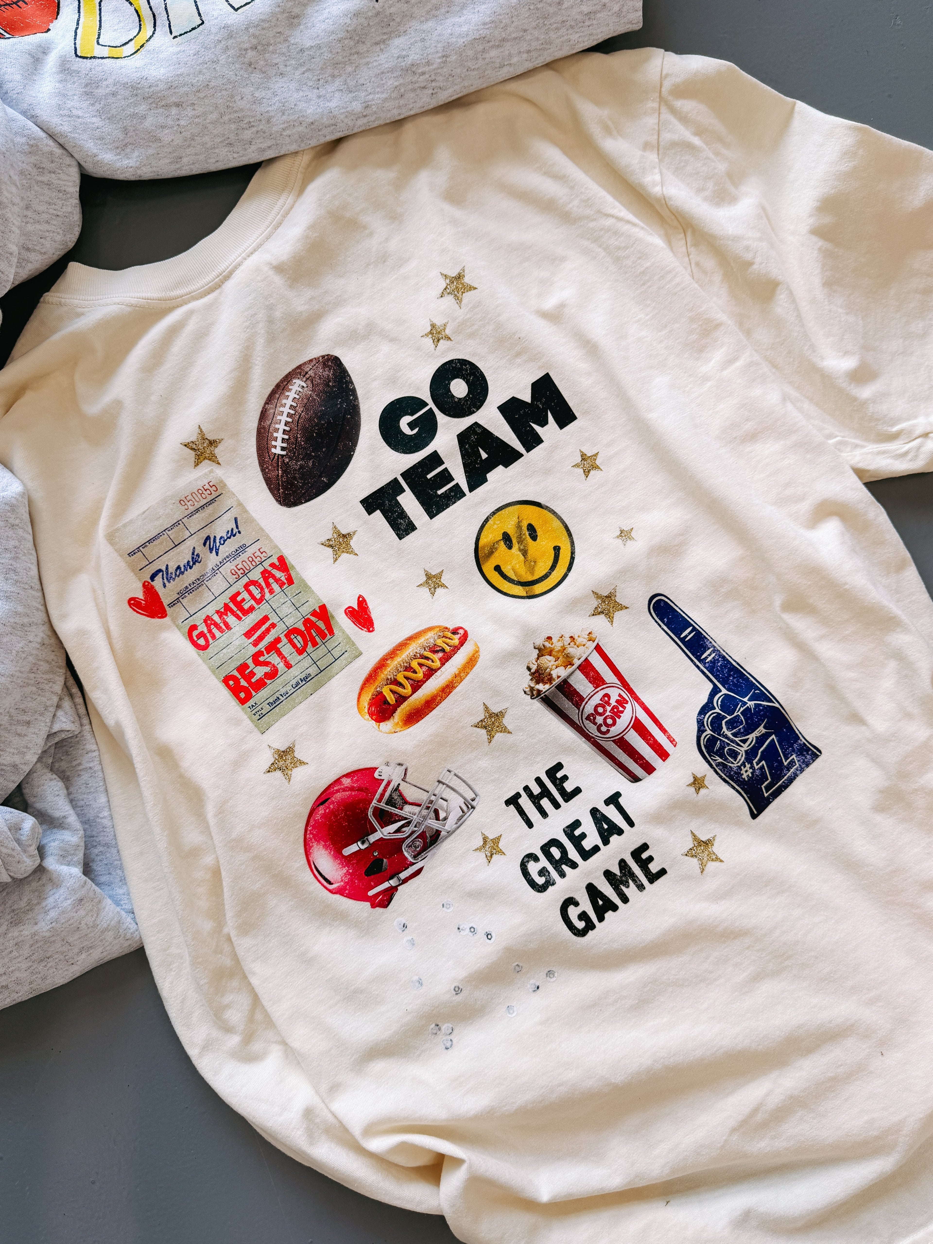 The Great Game Collage Graphic Tee - Ivory