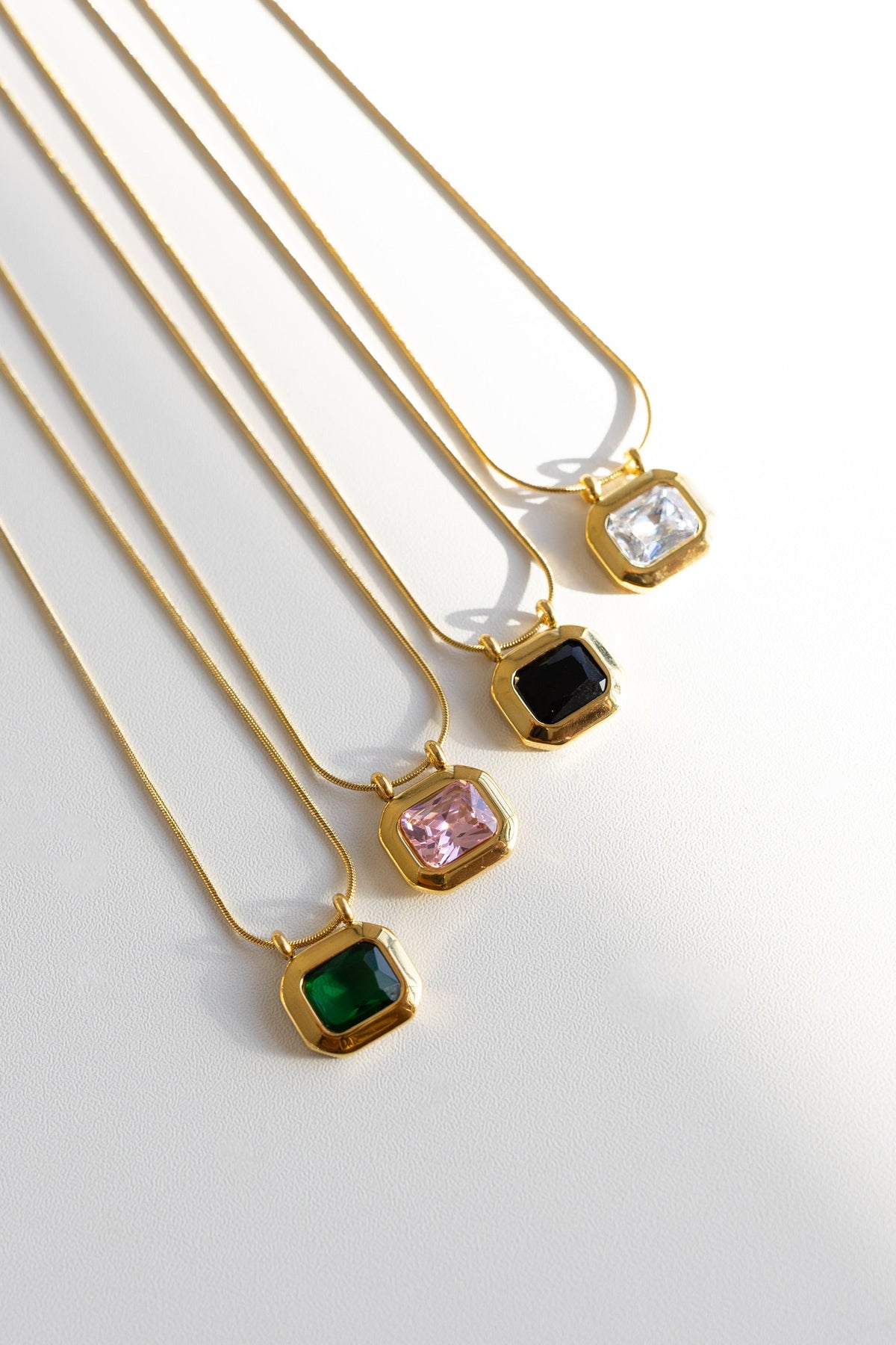 Annabeth Gemstone Necklace || Choose Color