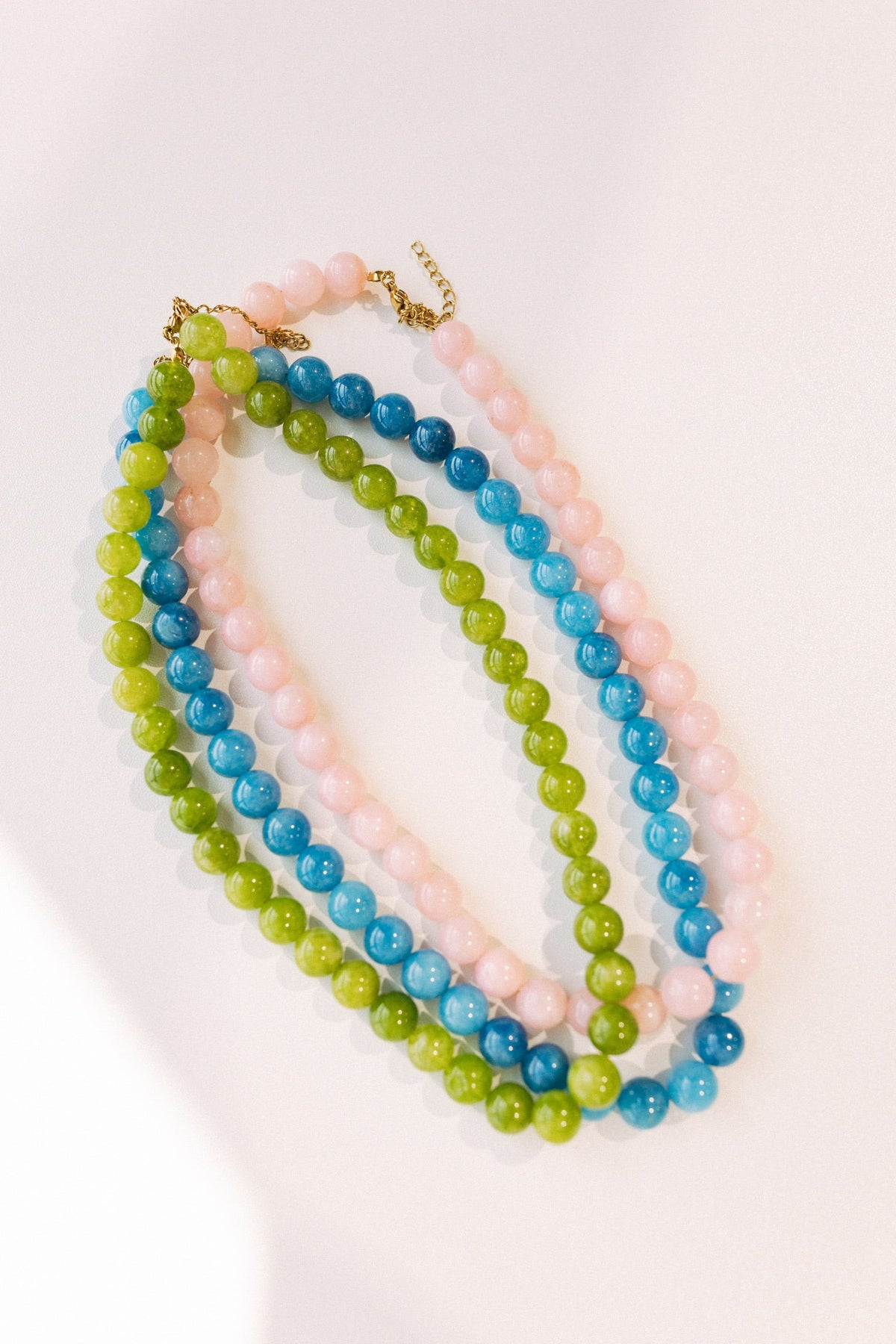 Boba Beaded Necklace - Pink 2