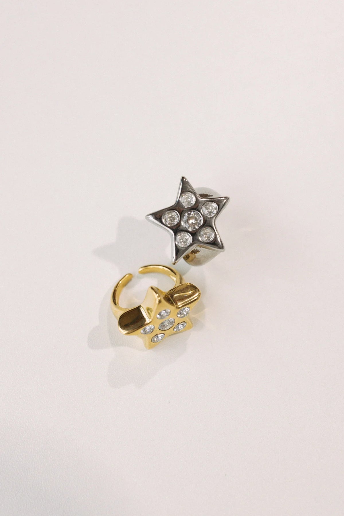 Starbright Crystal Silver Ring