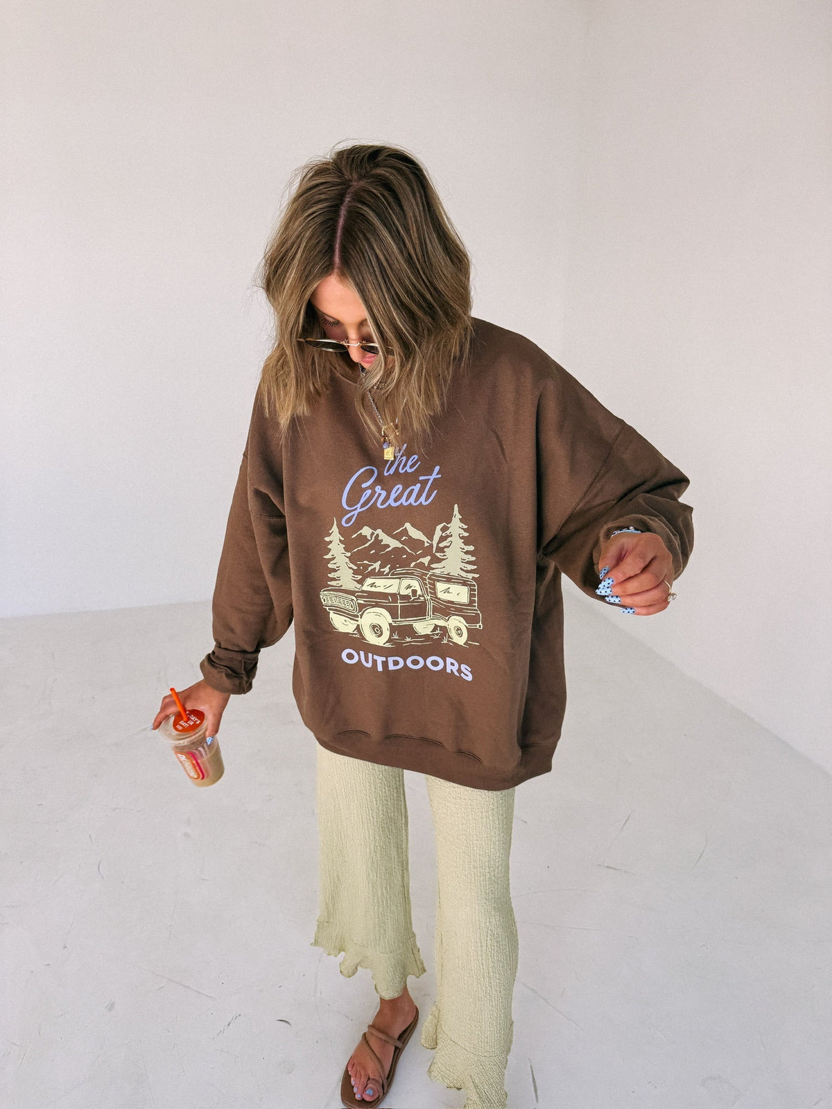 Great Outdoors Sweatshirt - Brown