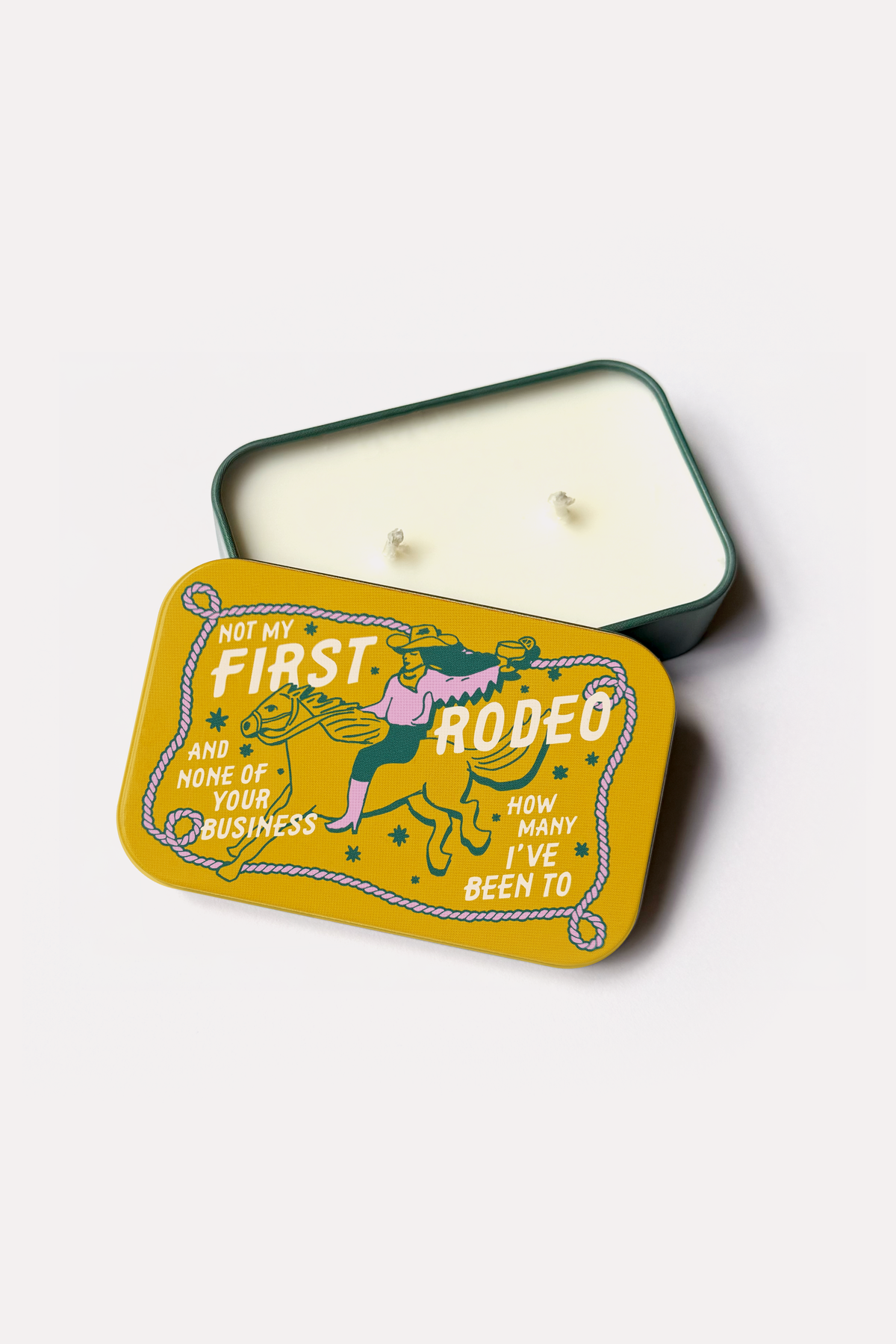 2.8oz Tin Candle - First Rodeo