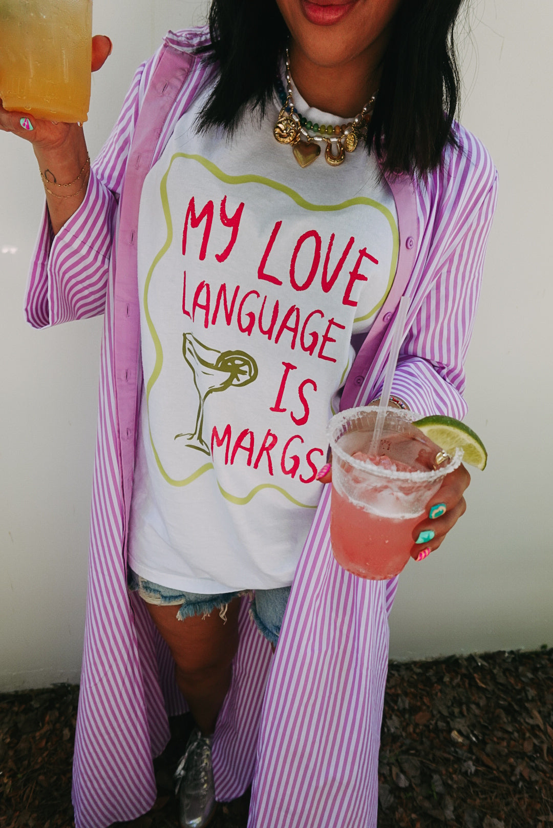 My Love Language is Margs Graphic Tee - White