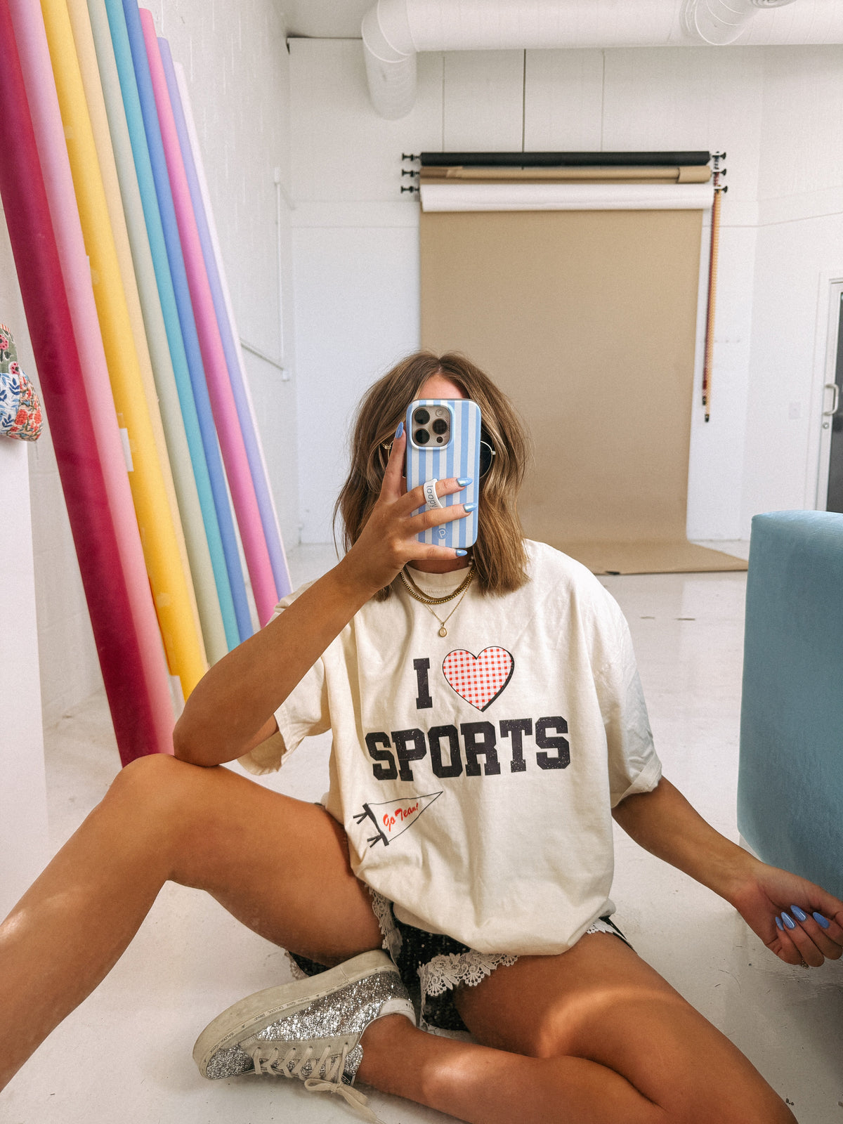 I Love Sports Graphic Tee - Ivory