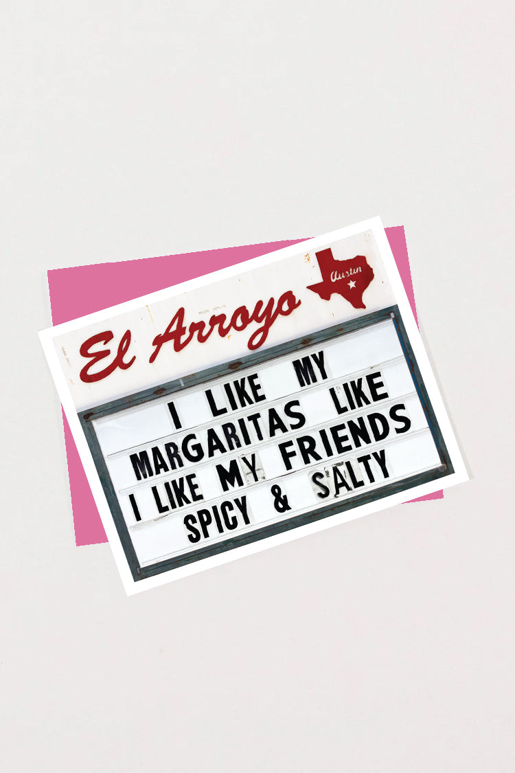 Greeting Card - SPICY & SALTY - Blank Inside