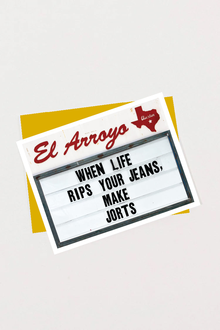 Greeting Card - MAKE JORTS - Blank Inside