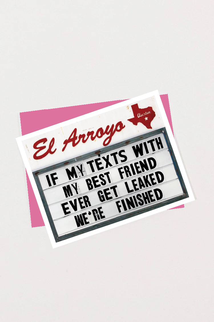 Greeting Card - WE'RE FINISHED - Blank Inside