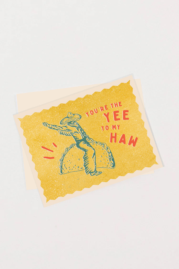 Greeting Card - TACO COWBOY - Blank Inside