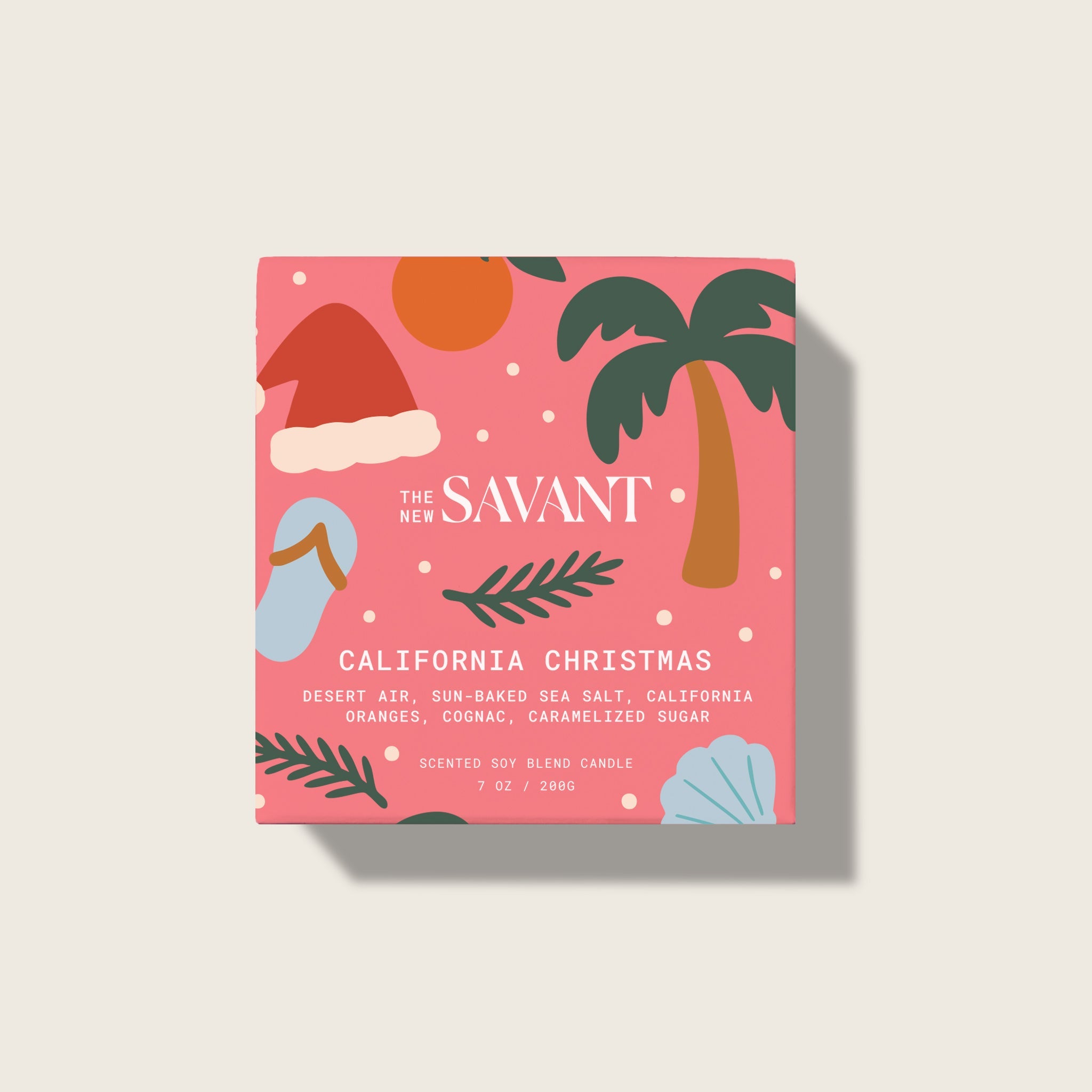 California Christmas Candle 7oz box