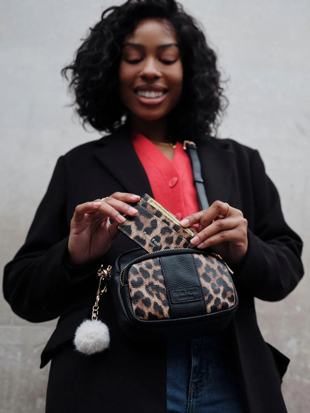 Chelsea Card Holder Leopard Print