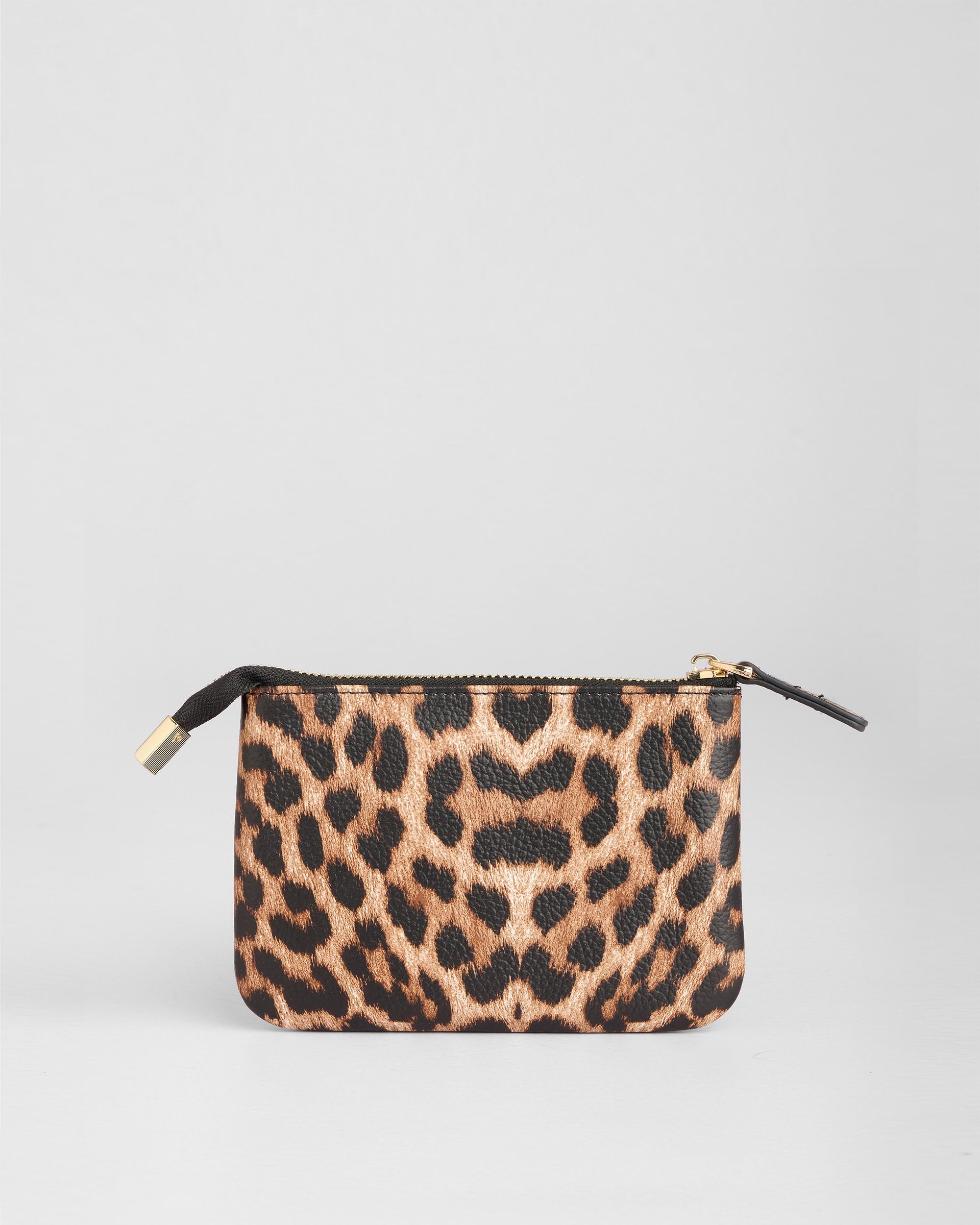 Chelsea Coin Purse Leopard Print Black