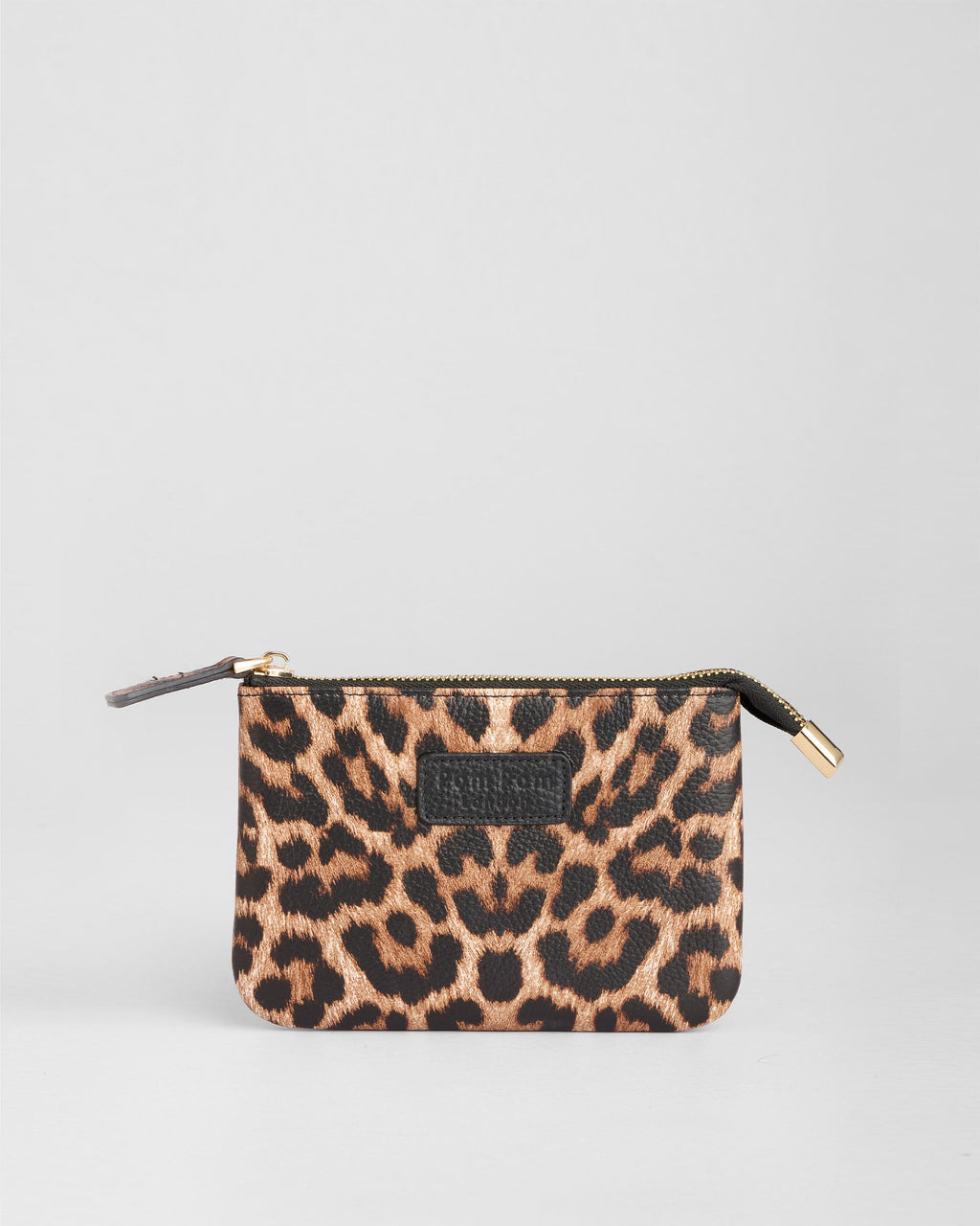 Chelsea Coin Purse Leopard Print Black