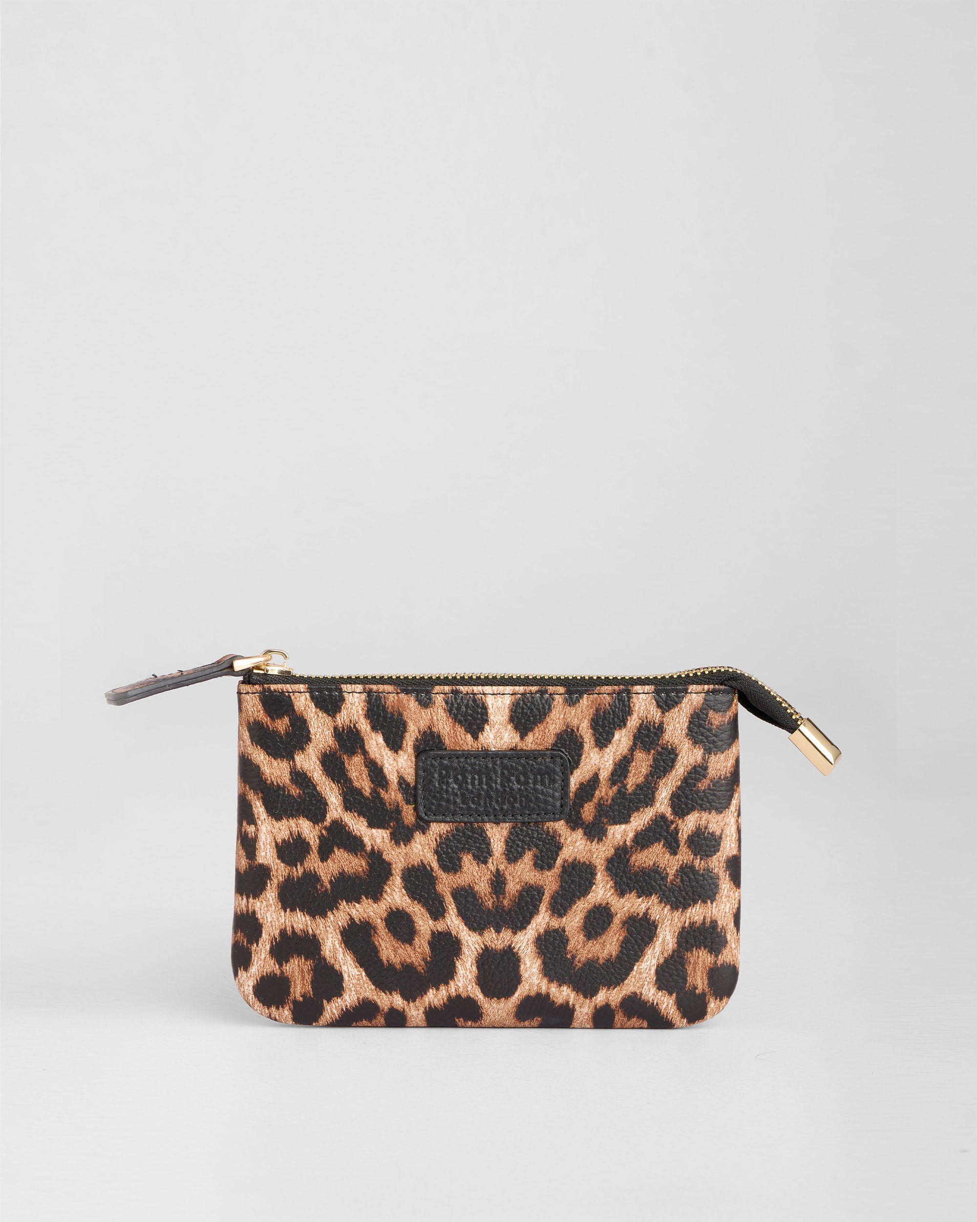Chelsea Coin Purse Leopard Print Black