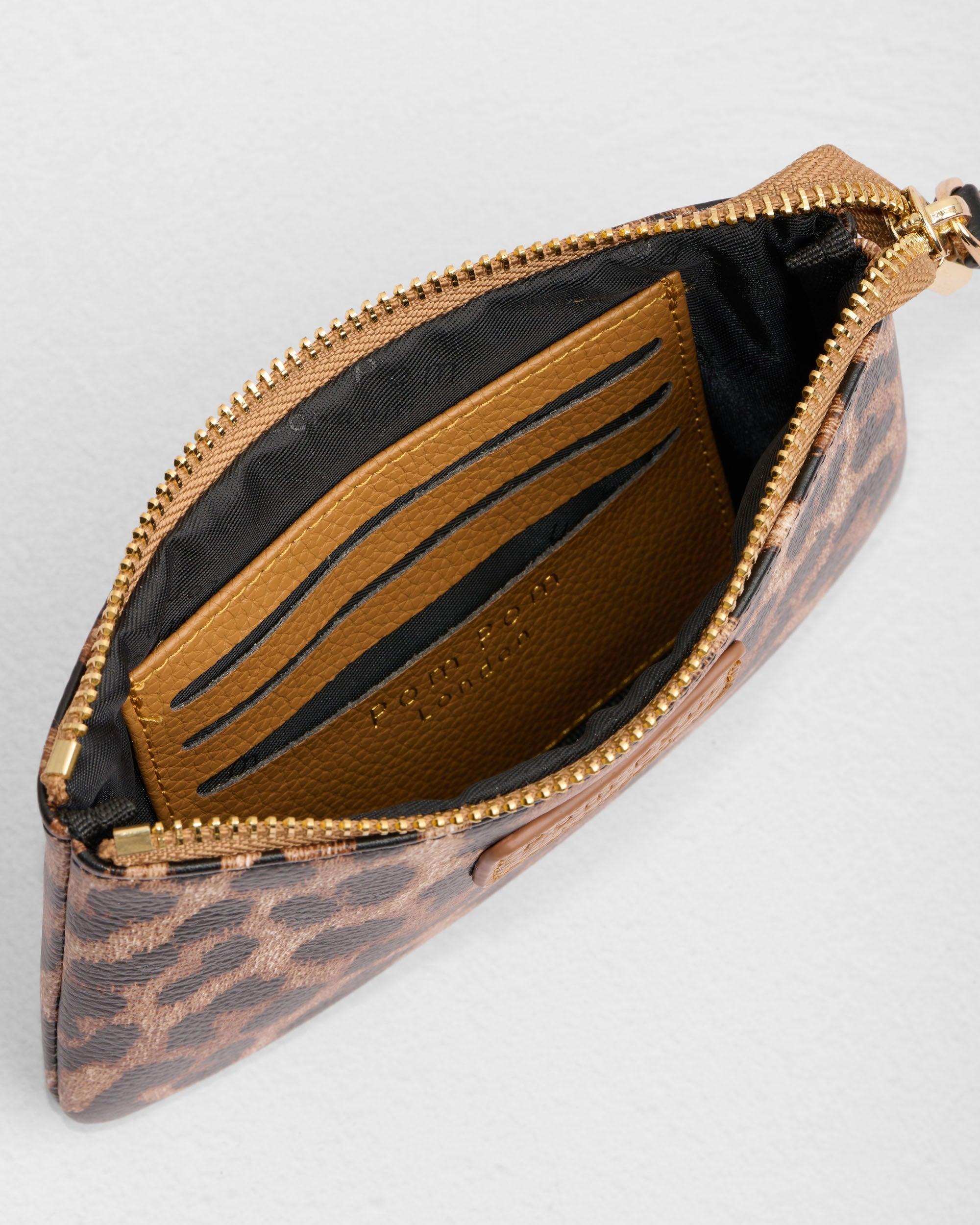 Chelsea Coin Purse Leopard Print Maple