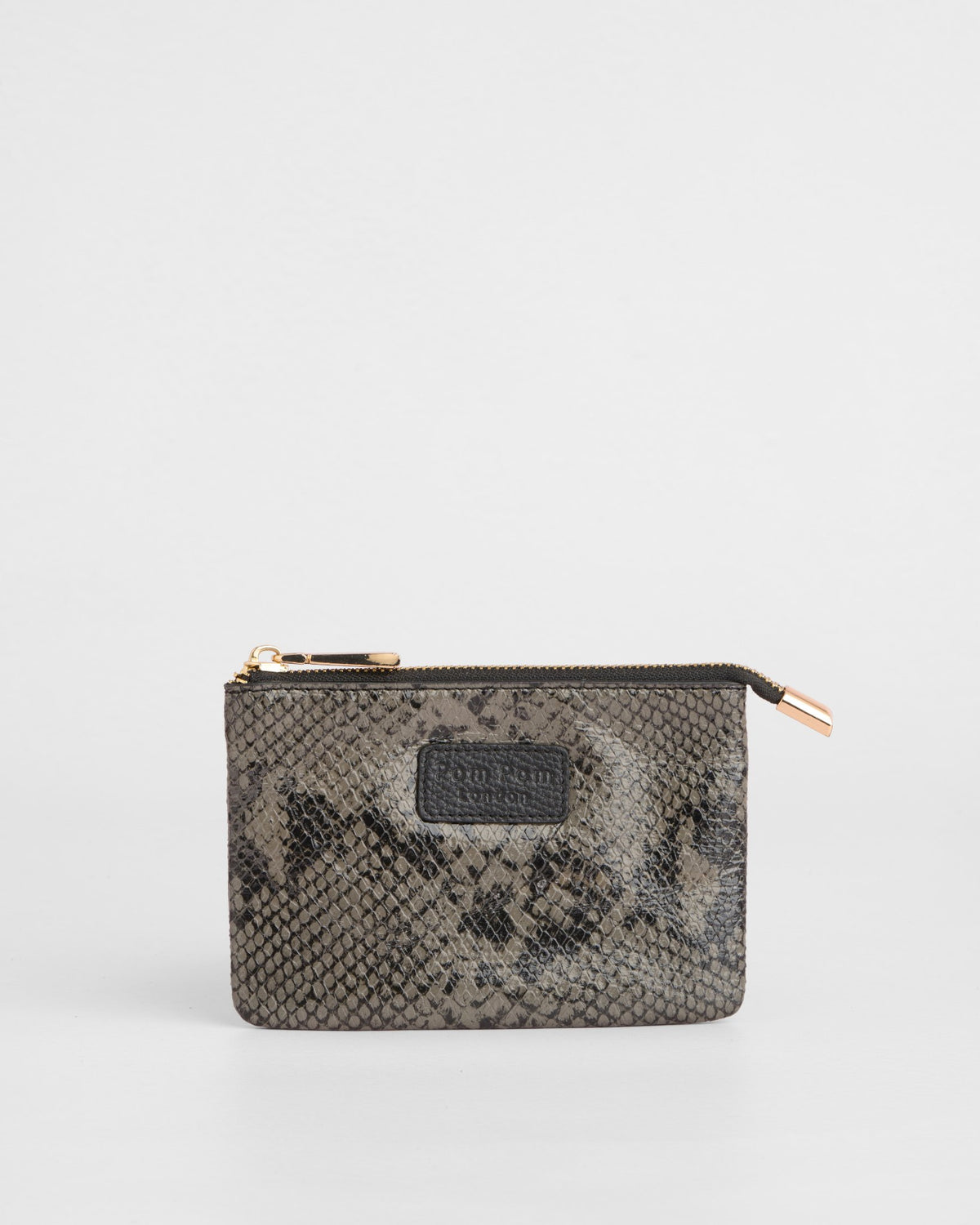 Chelsea Coin Purse Snake Effect Black