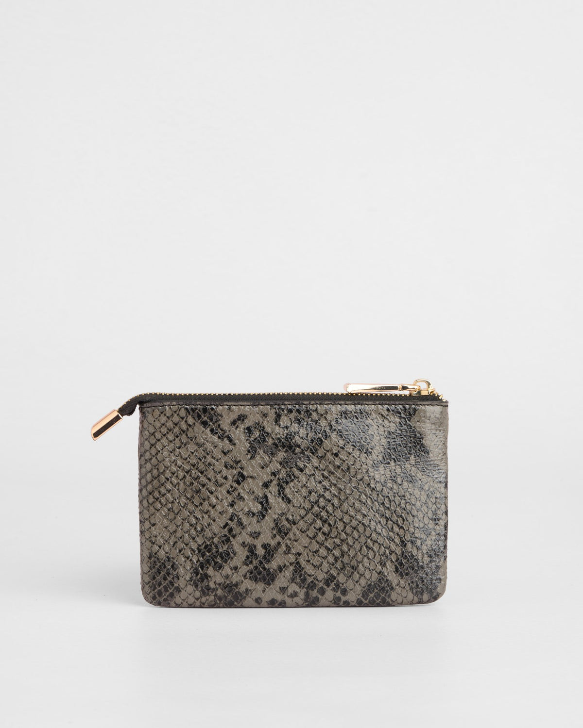 Chelsea Coin Purse Snake Effect Black 2