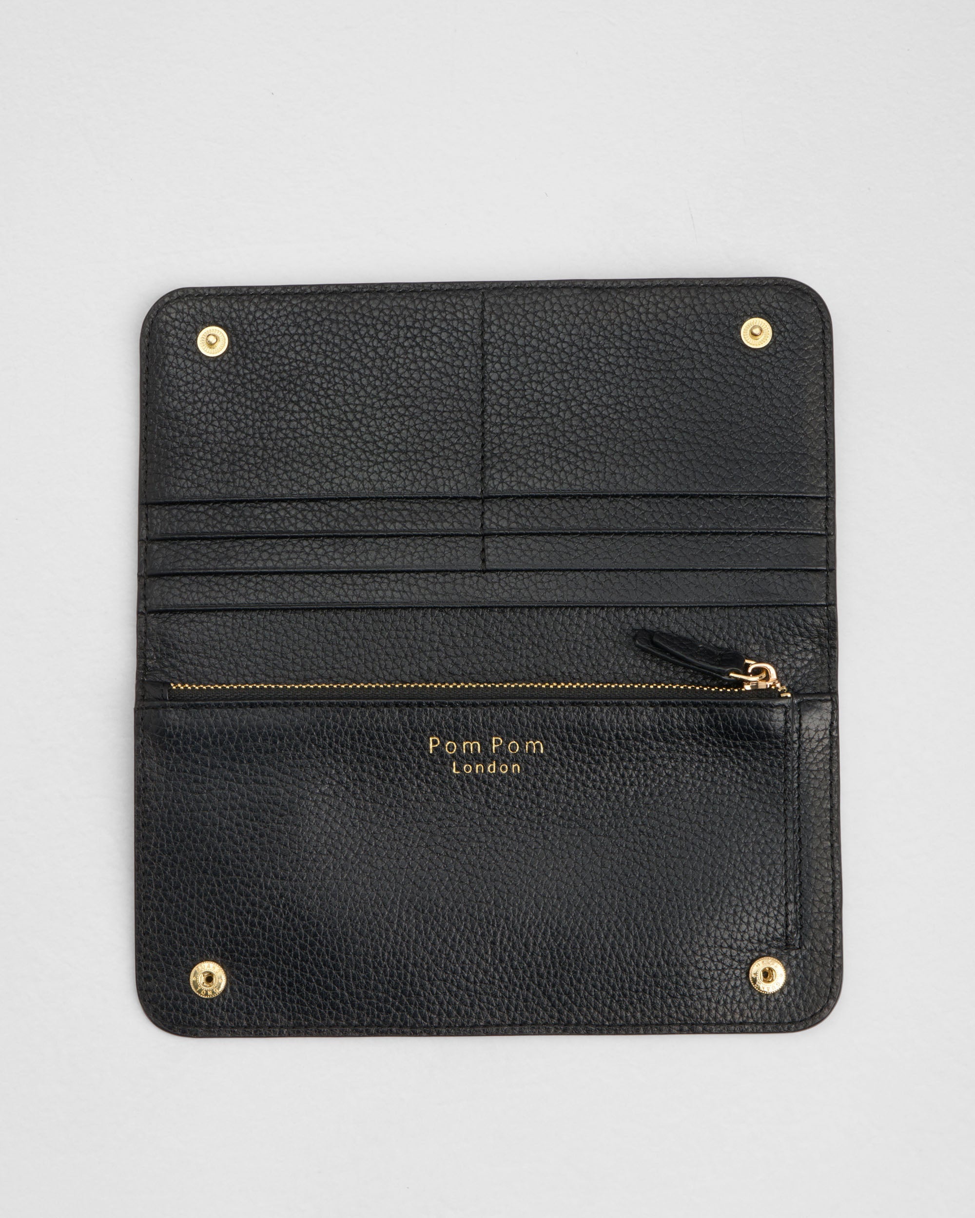 Chelsea Large Flat Wallet Black