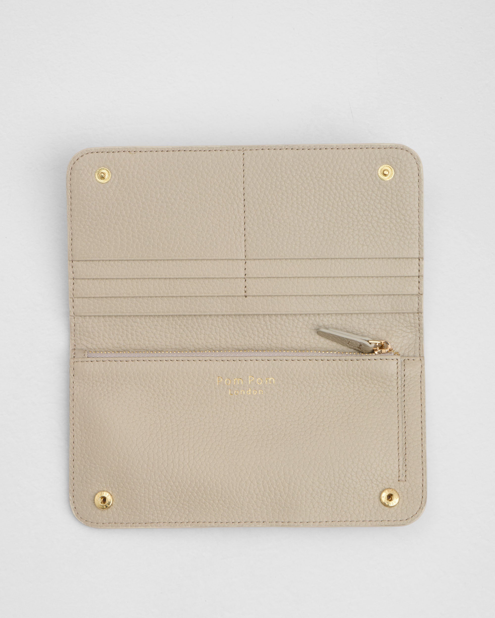 Chelsea Large Flat Wallet Stone