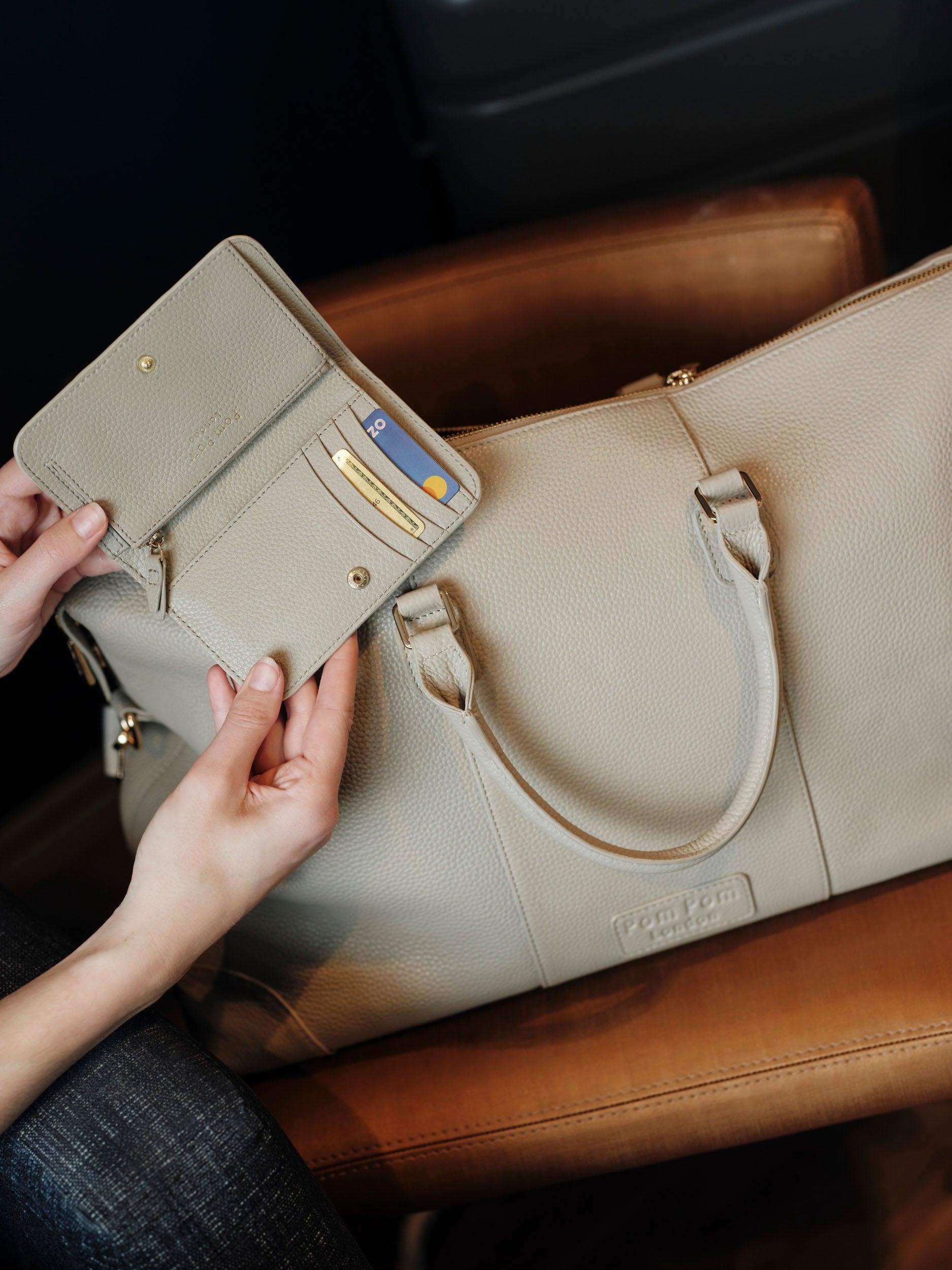 Chelsea Small Flat Wallet Stone