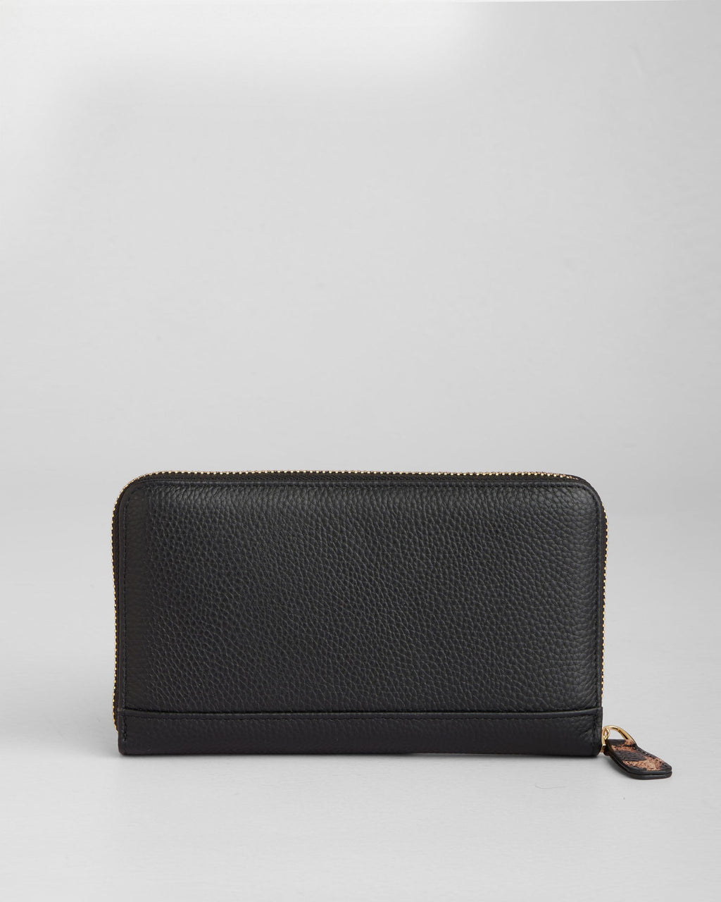 Chelsea Wallet Purse Leopard Print Black