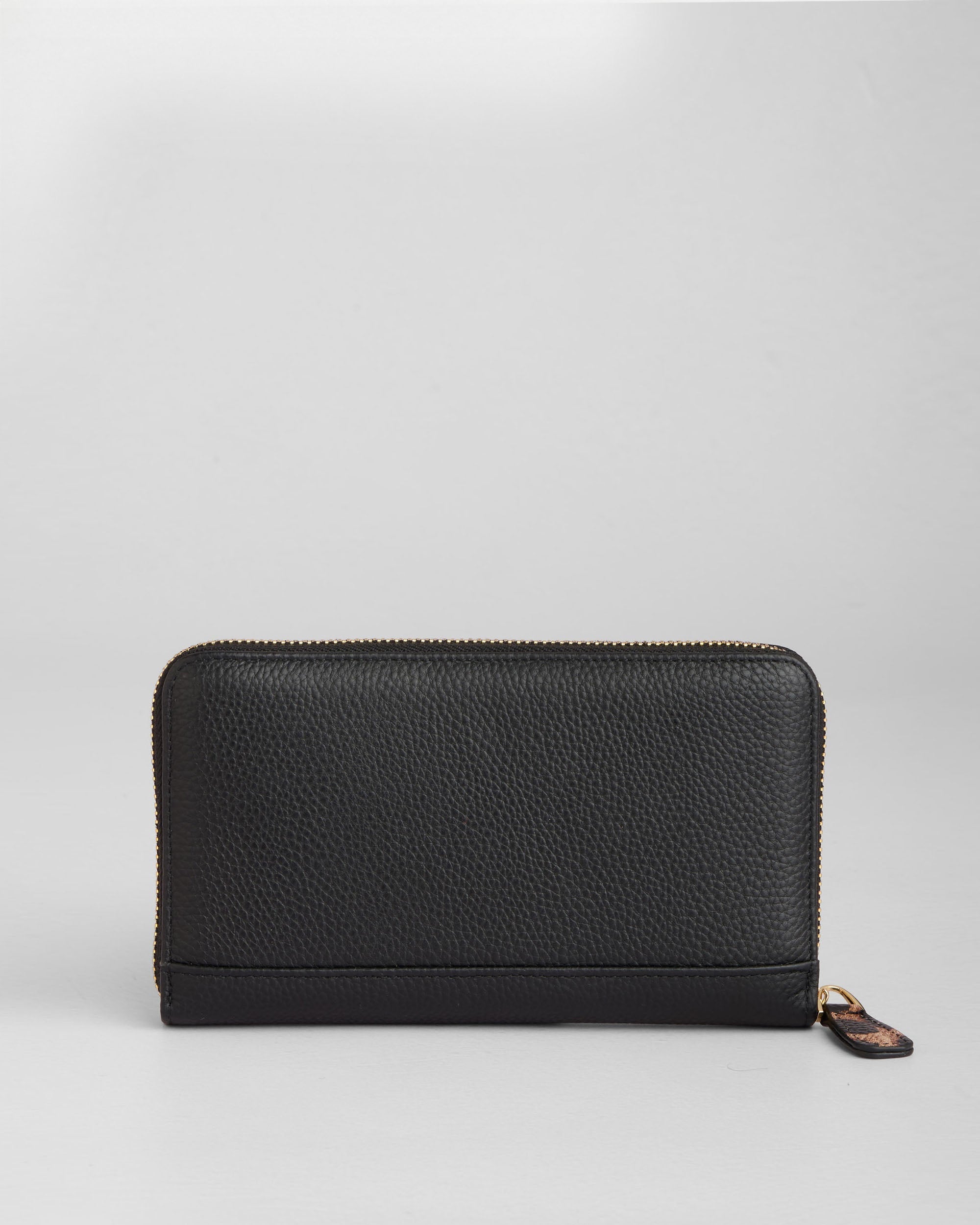 Chelsea Wallet Purse Leopard Print Black