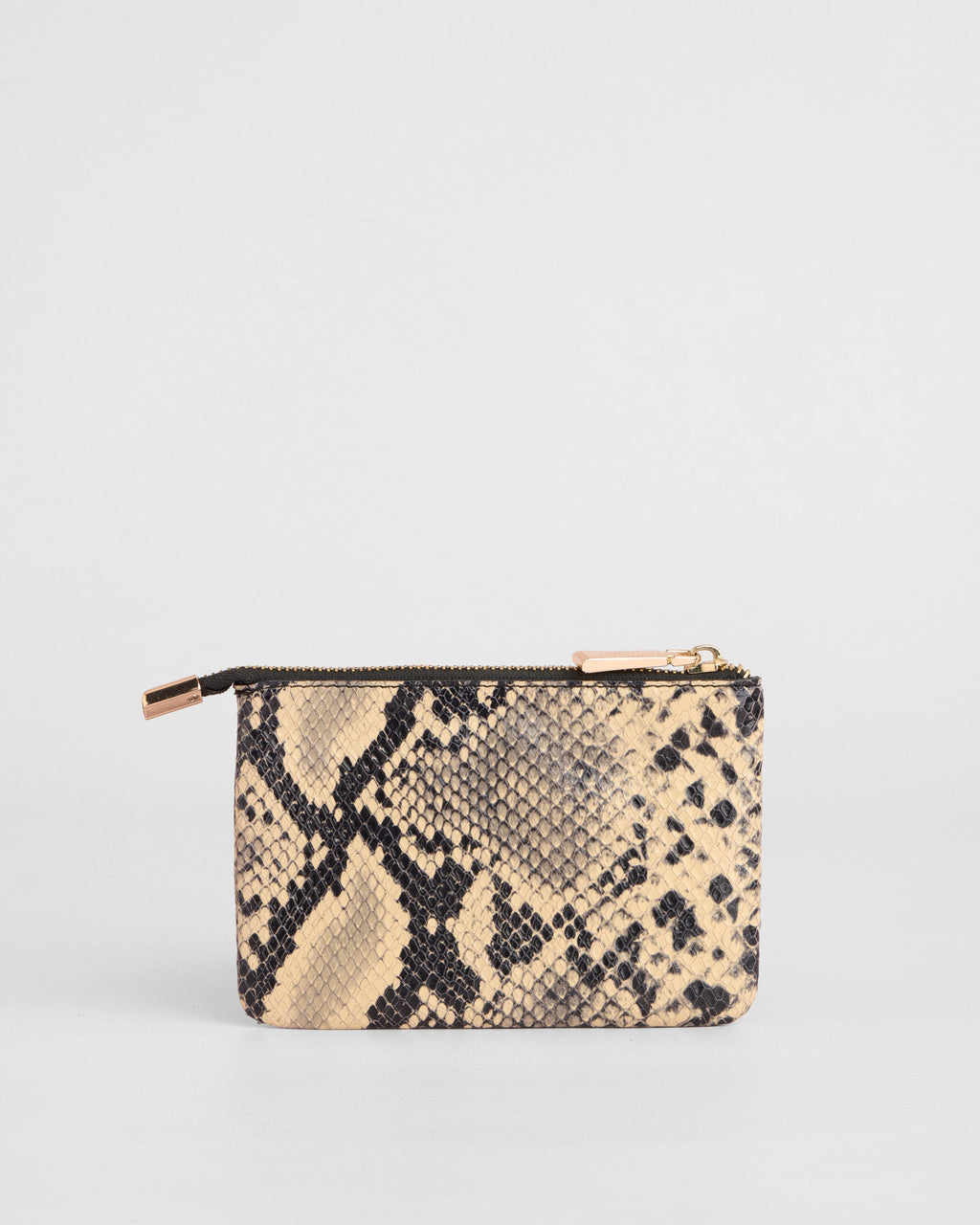 Chelsea Coin Purse Snake Effect Monochrome