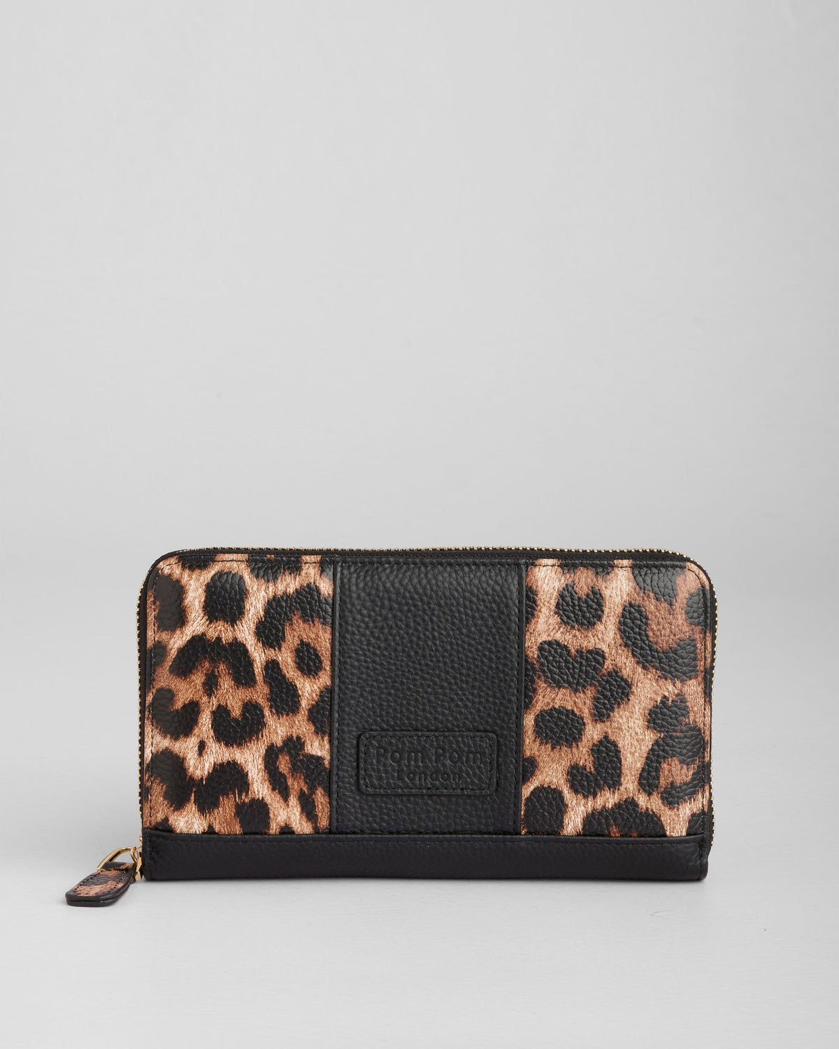 Chelsea Wallet Purse Leopard Print Black