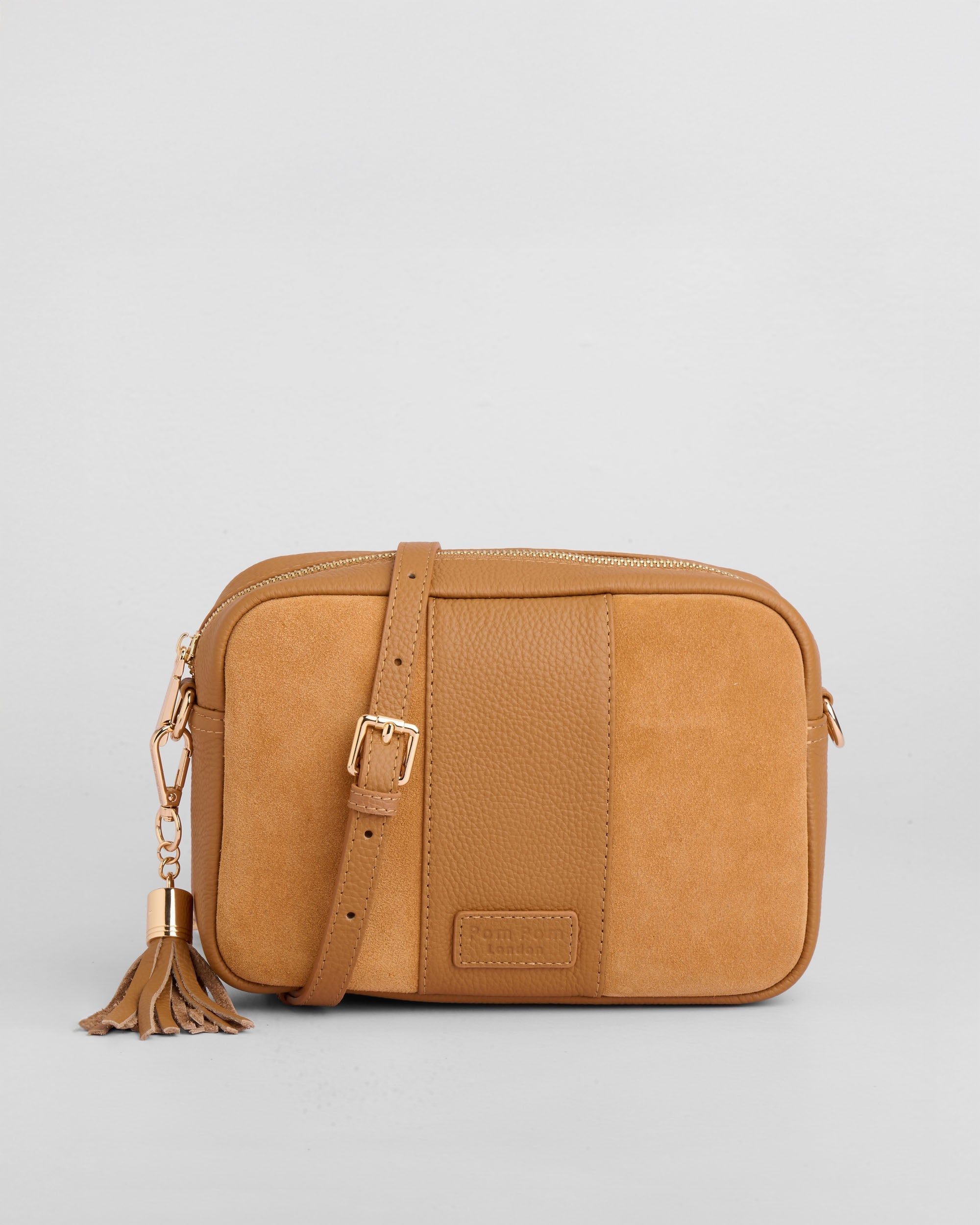 City Suede & Leather Bag Maple