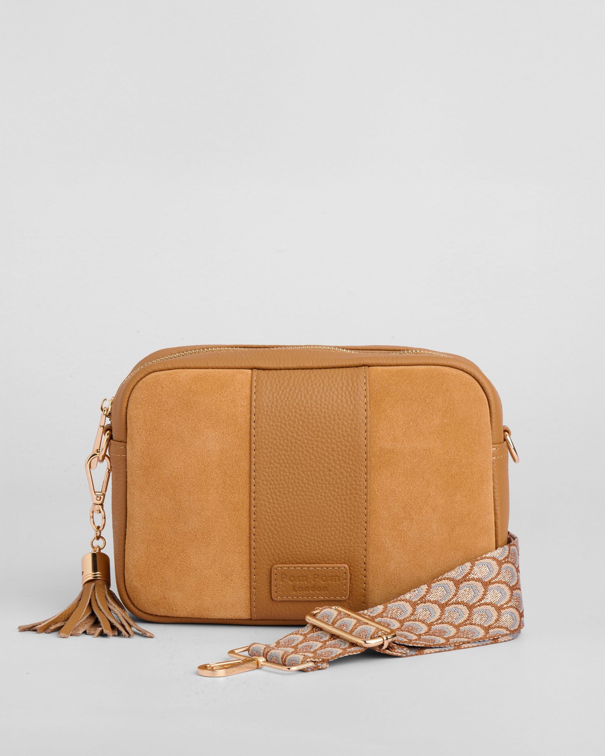 City Suede & Leather Bag Maple