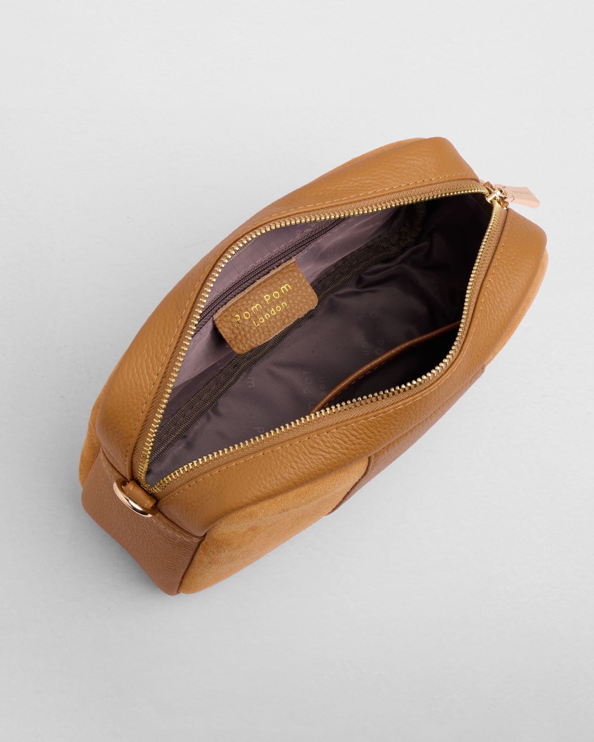 City Suede & Leather Bag Maple