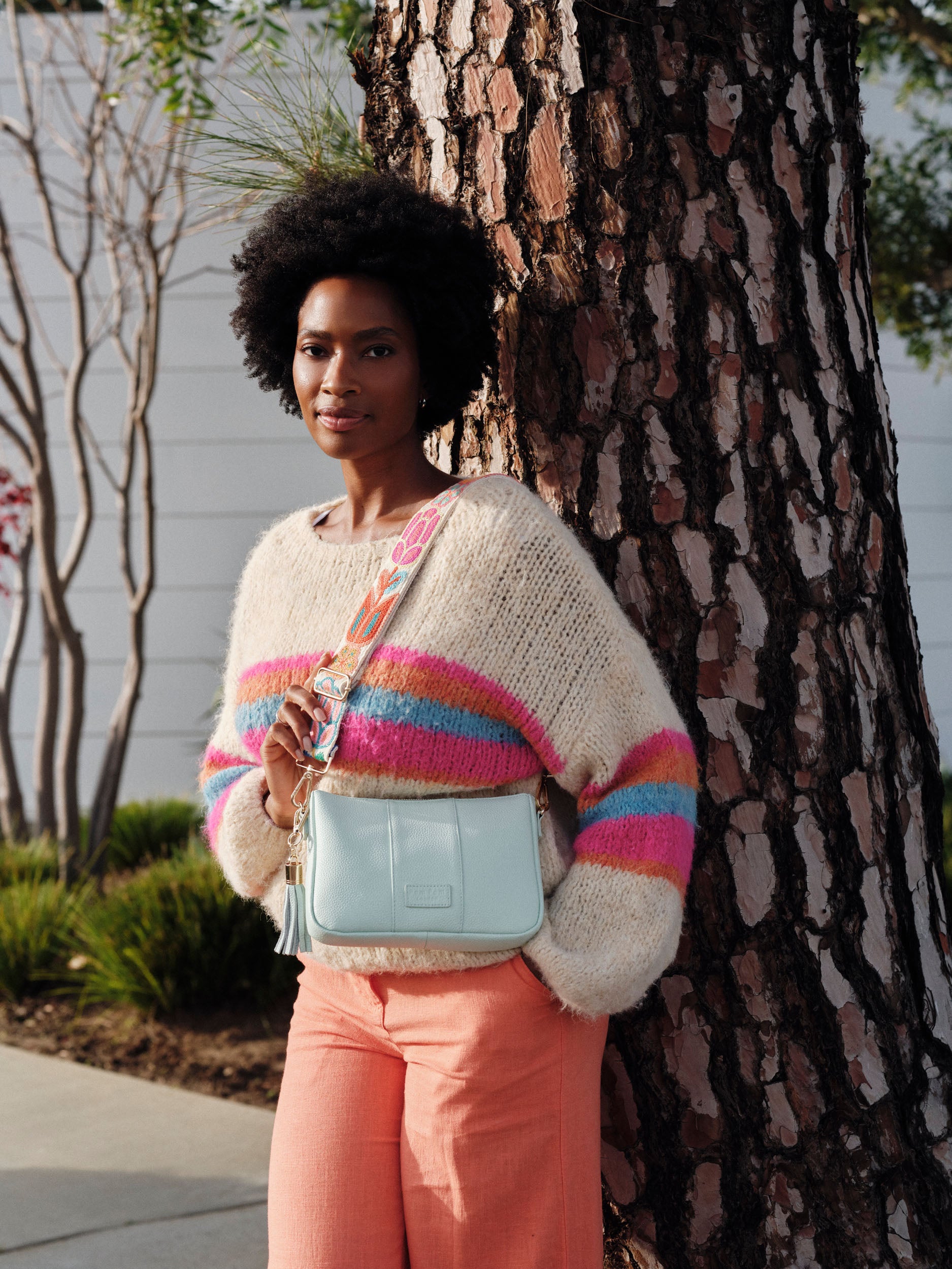 Pom Pom London City Slim Bag Spearmint