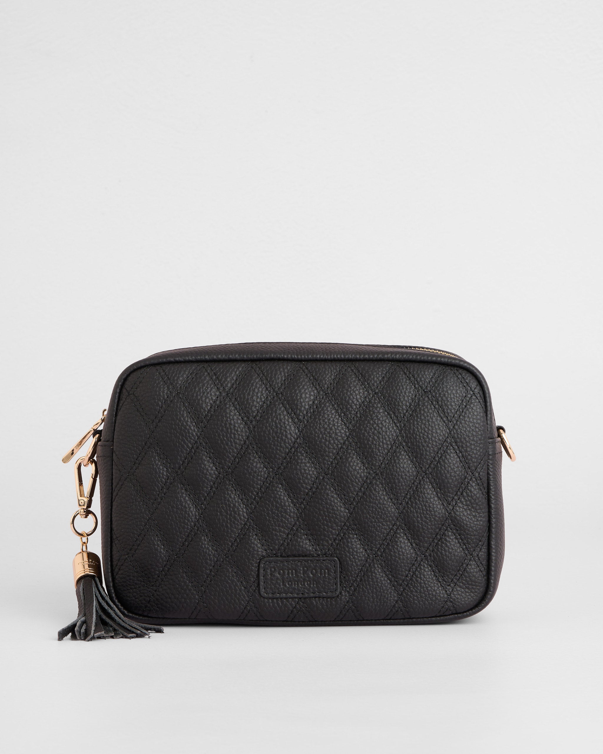 City Crossbody Bag Diamond Quilted Black