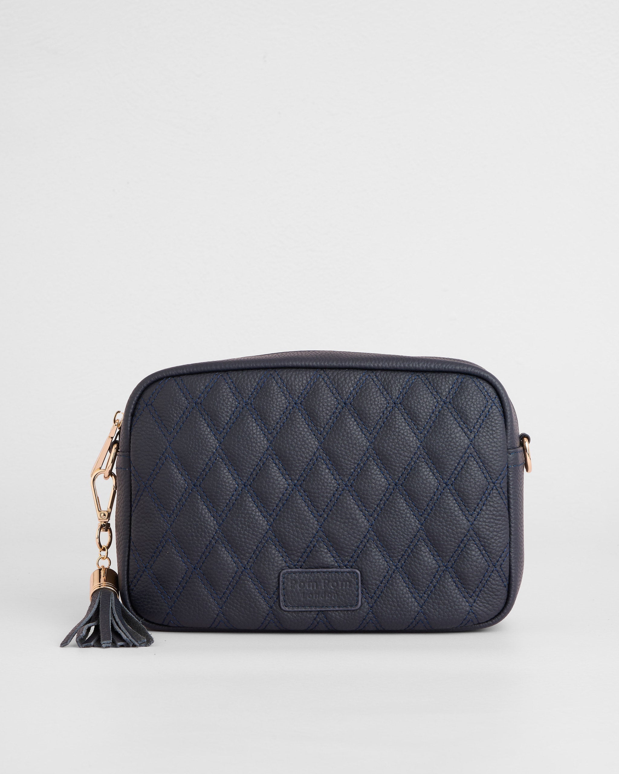 City Crossbody Bag Diamond Quilted Navy