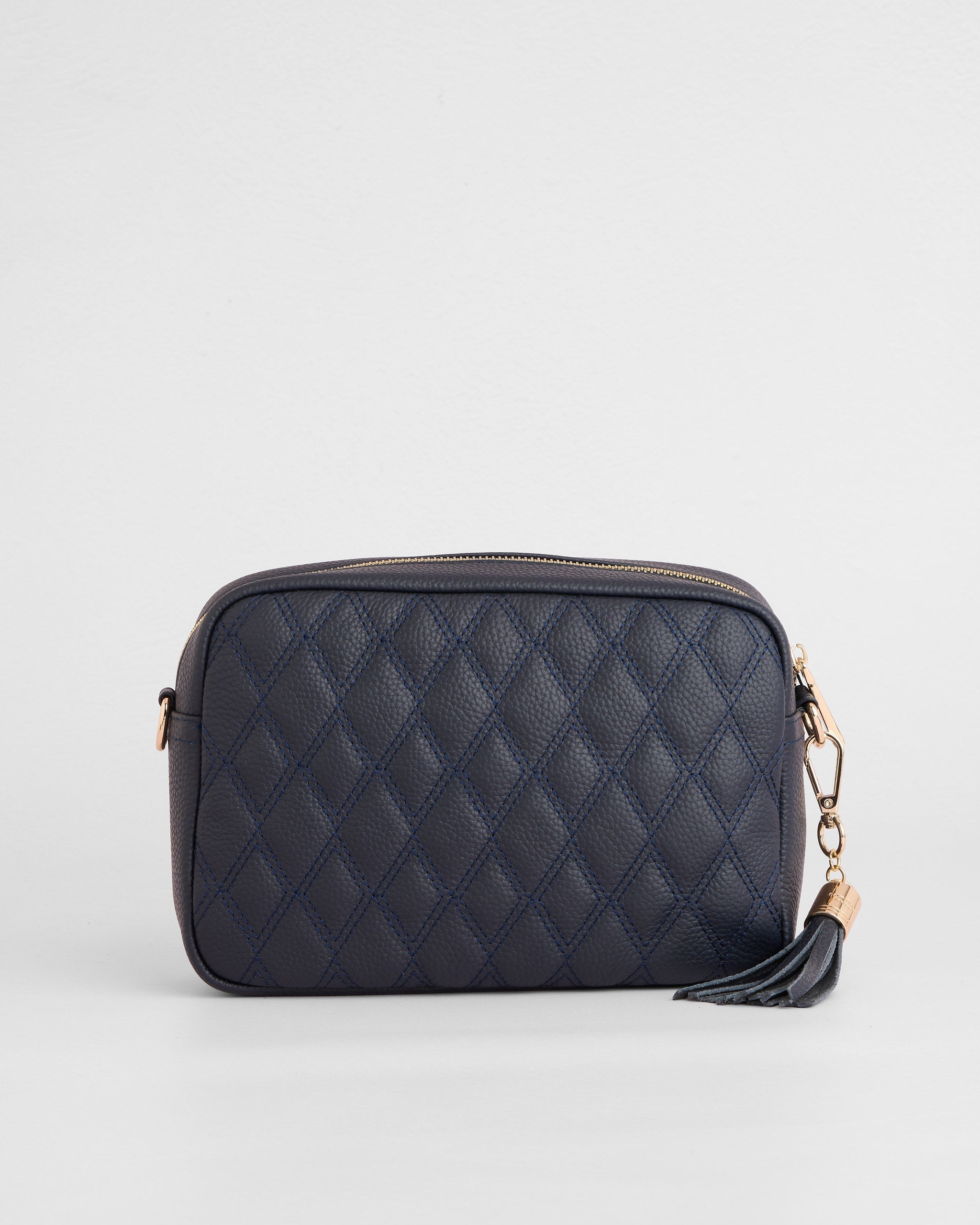 City Crossbody Bag Diamond Quilted Navy